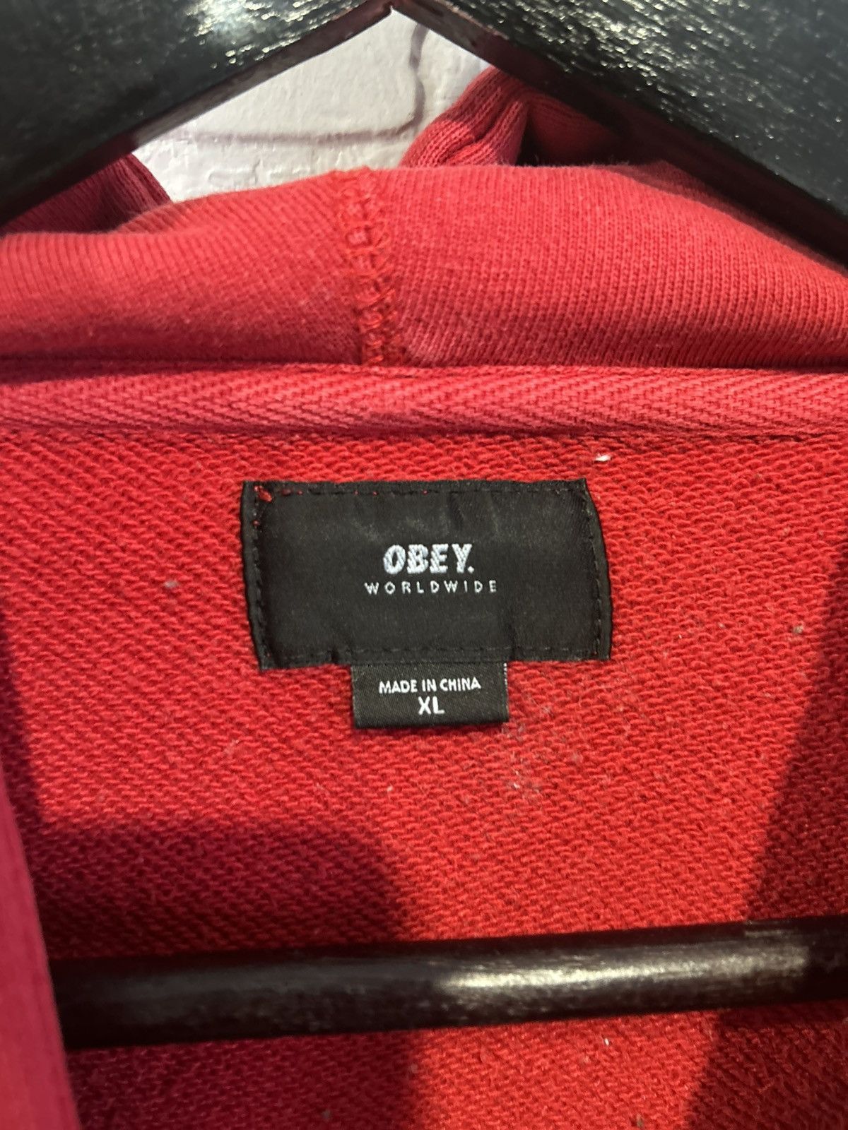 Obey Red Obey hoodie Size US XL / EU 56 / 4 - 3 Thumbnail