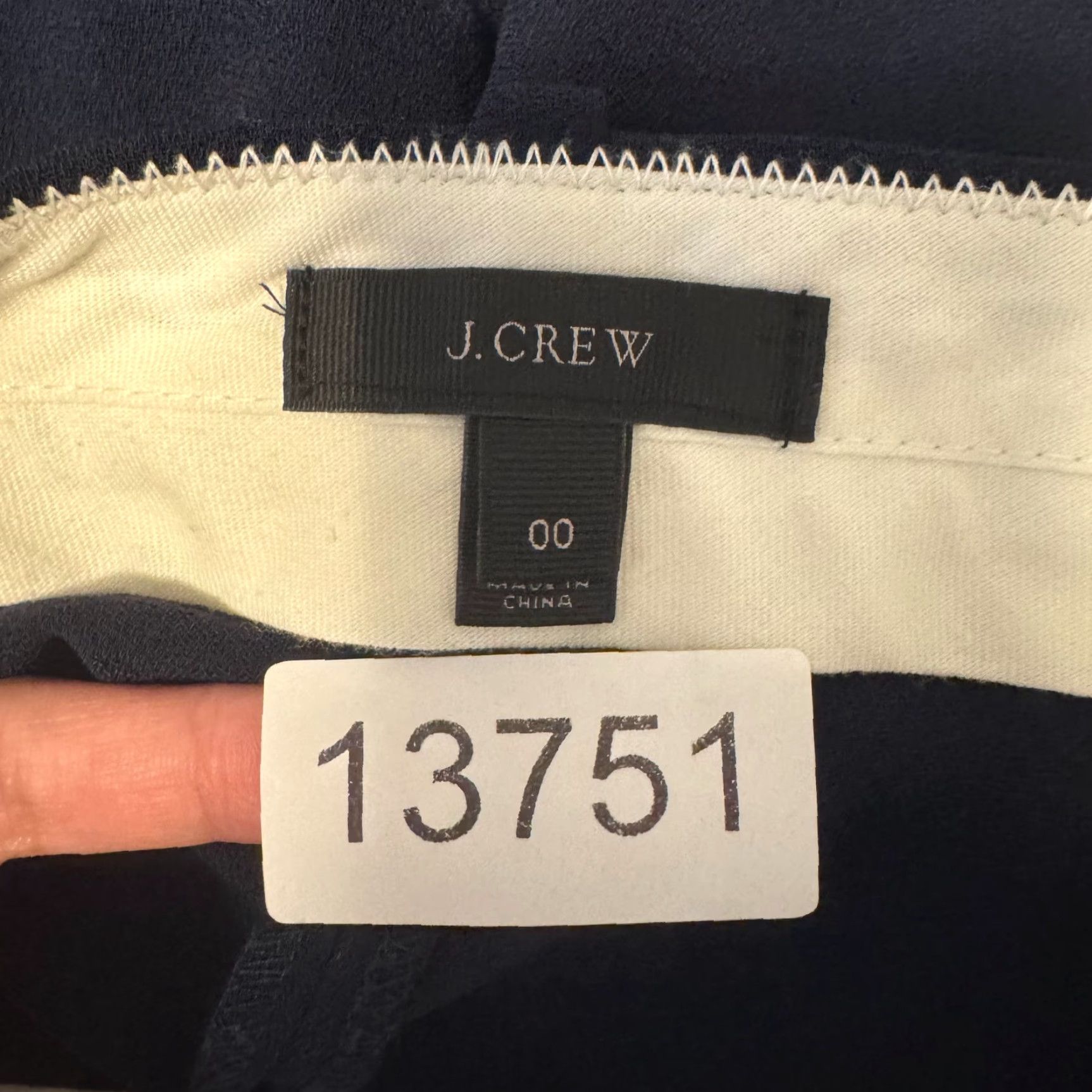 J.Crew VINTAGE J. CREW Dress Shorts 0 24 Navy Blue Pleated Preppy Chino Size 25" / US 0 / IT 36 - 8 Thumbnail