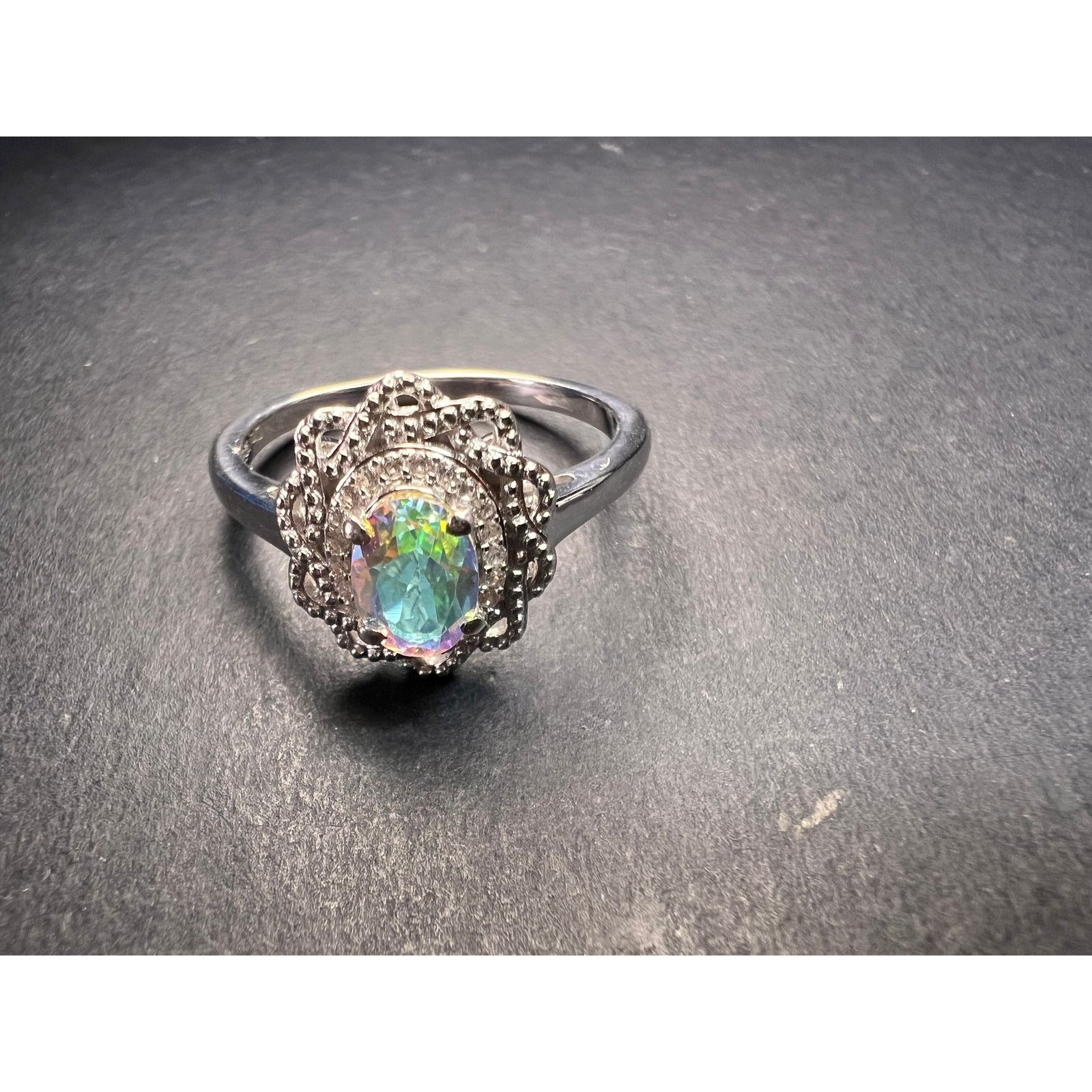 Other NEW Mercury Mystic topaz zircon ring in 925 silver size 10 Size ONE SIZE - 17 Thumbnail