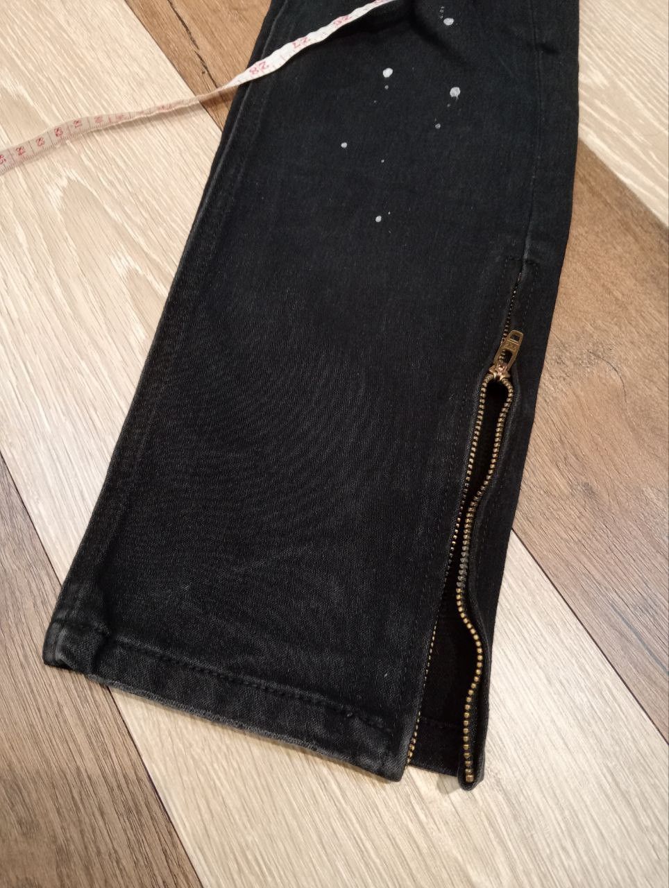 Number (N)ine NUMBER NINE JAPAN BLACK STRETCH ANKLE ZIP PANTS Size US 34 / EU 50 - 17 Thumbnail