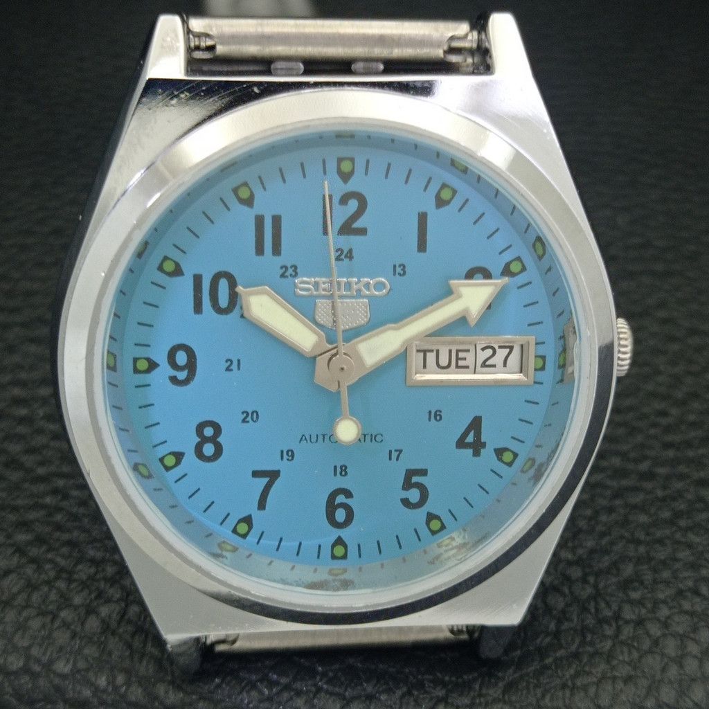 Seiko REFURBISHED VINTAGE SEIKO 5 AUTO JAPAN MENS WATCH a441710 Size 38 - 4 Thumbnail