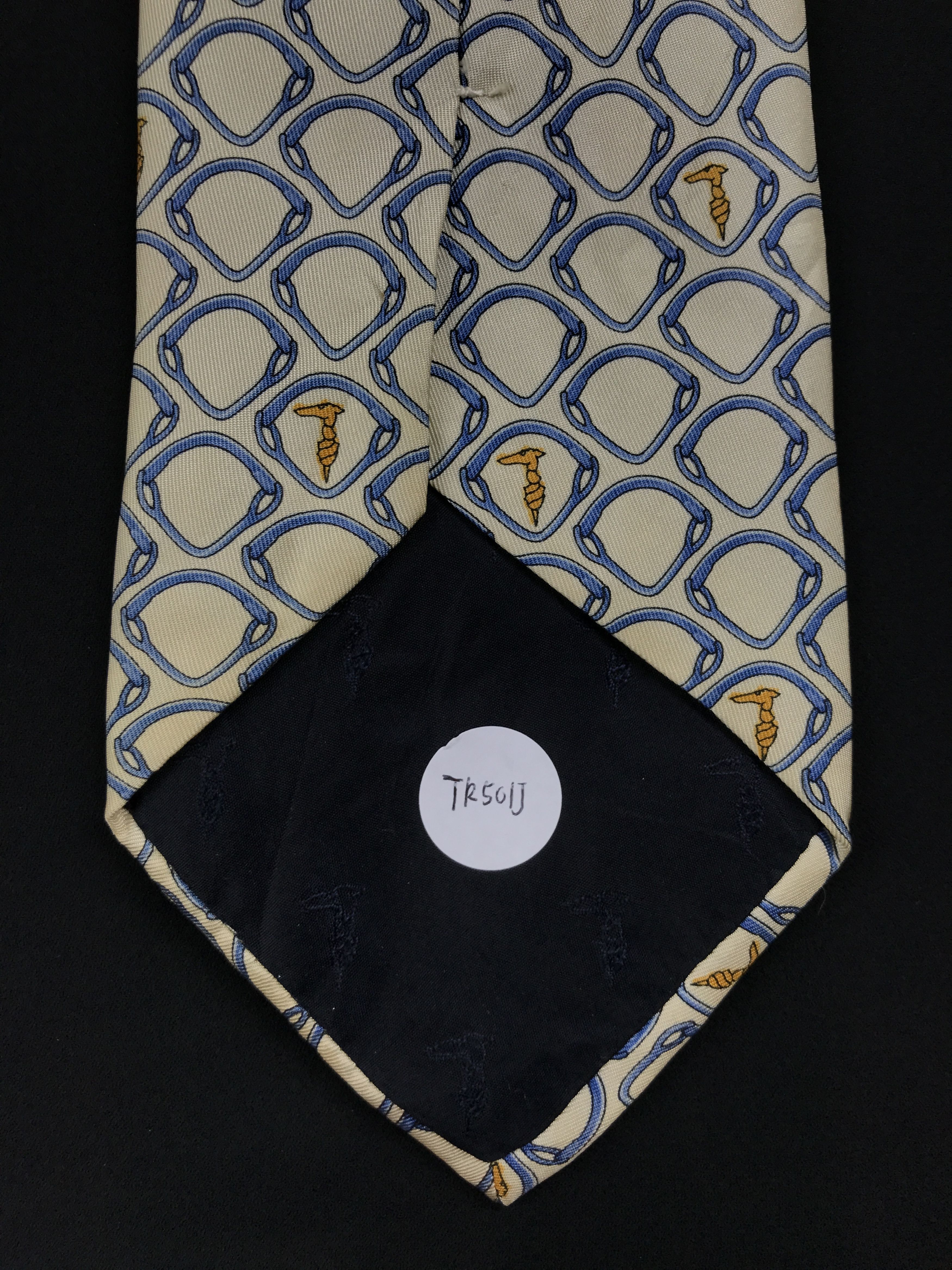 Trussardi × Vintage Vintage Trussardi Silk Necktie Size ONE SIZE - 9 Thumbnail