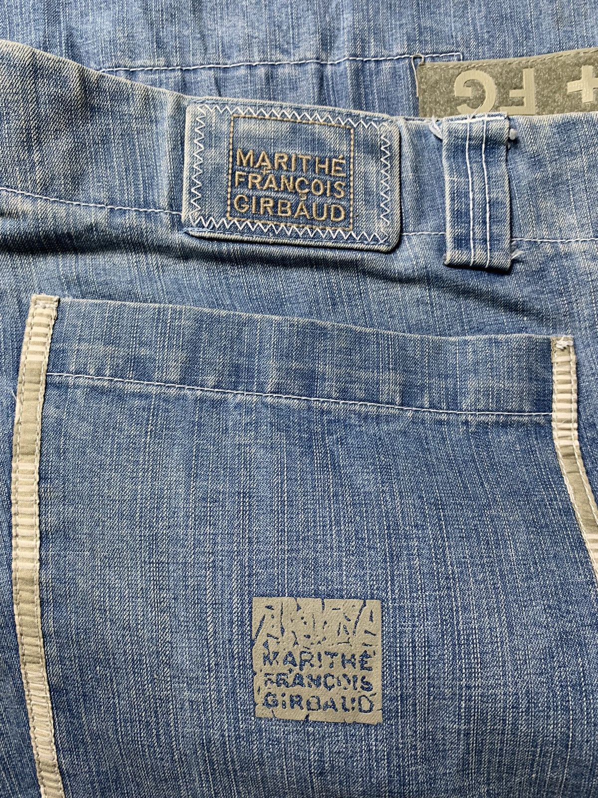 Marithe + Francois Girbaud 2000s Marithe Francois Girbaud Shuttle Tape Jorts Size US 40 / EU 56 - 8 Thumbnail