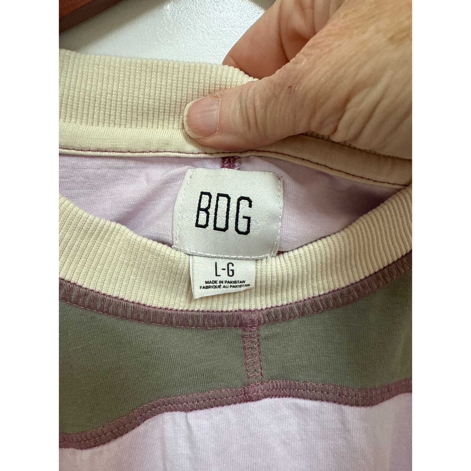 Bdg BDG Colby Seamed Colorblock Relaxed 90's Long Sleeve Tee, L Size L / US 10 / IT 46 - 5 Thumbnail