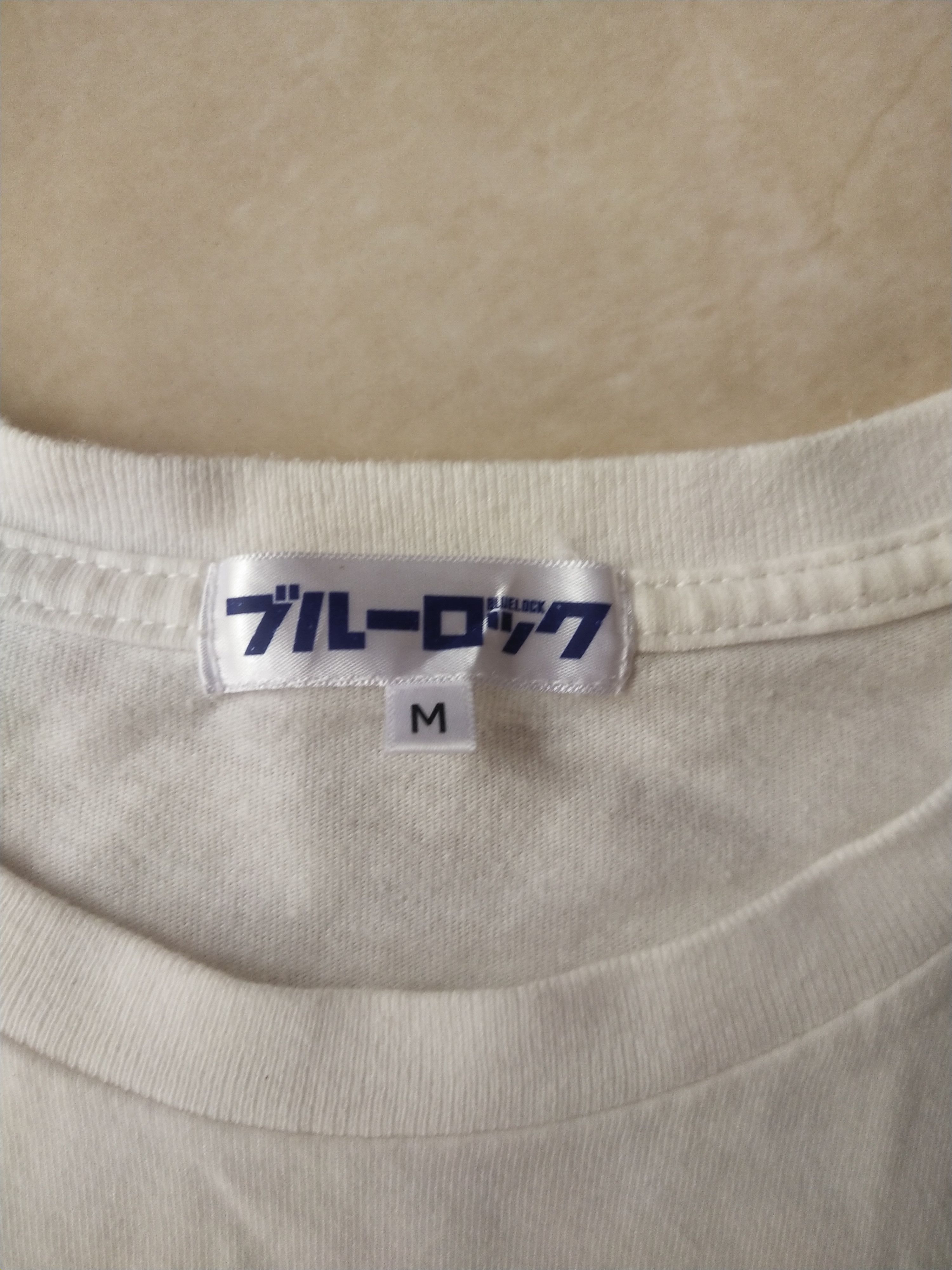 Anime Blue Lock Isagi Yoichi Art White Anime Tee Size US M / EU 48-50 / 2 - 7 Thumbnail