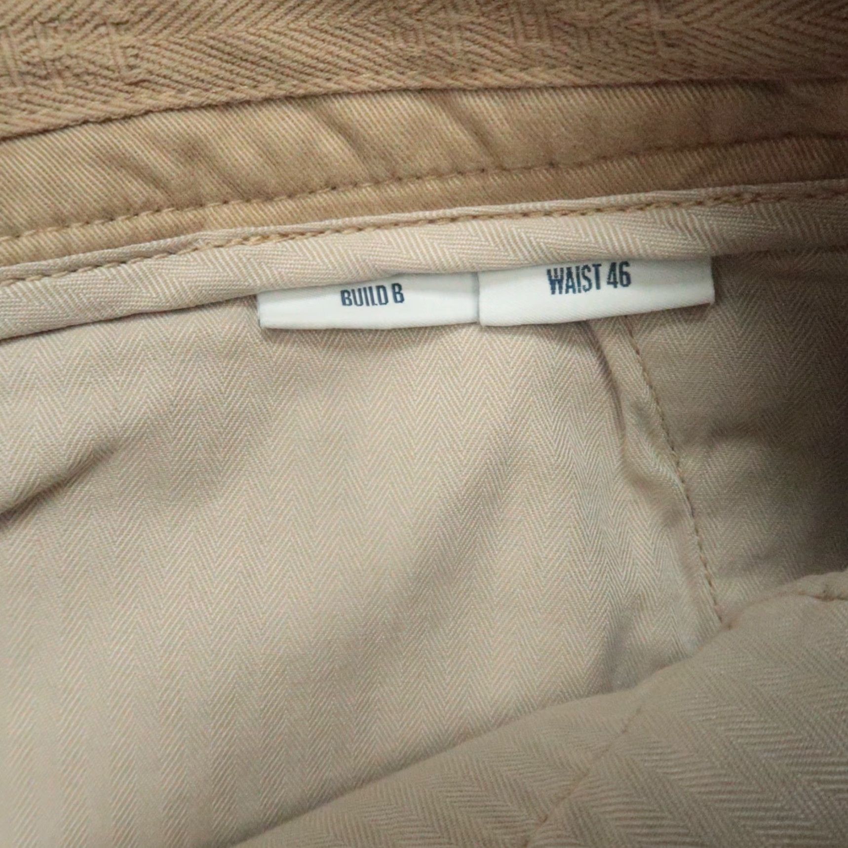 Vintage Spoke Pants Men 46x34 Khaki Tan Build B Chino Trousers Flat Front NWT Size US 30 / EU 46 - 7 Thumbnail