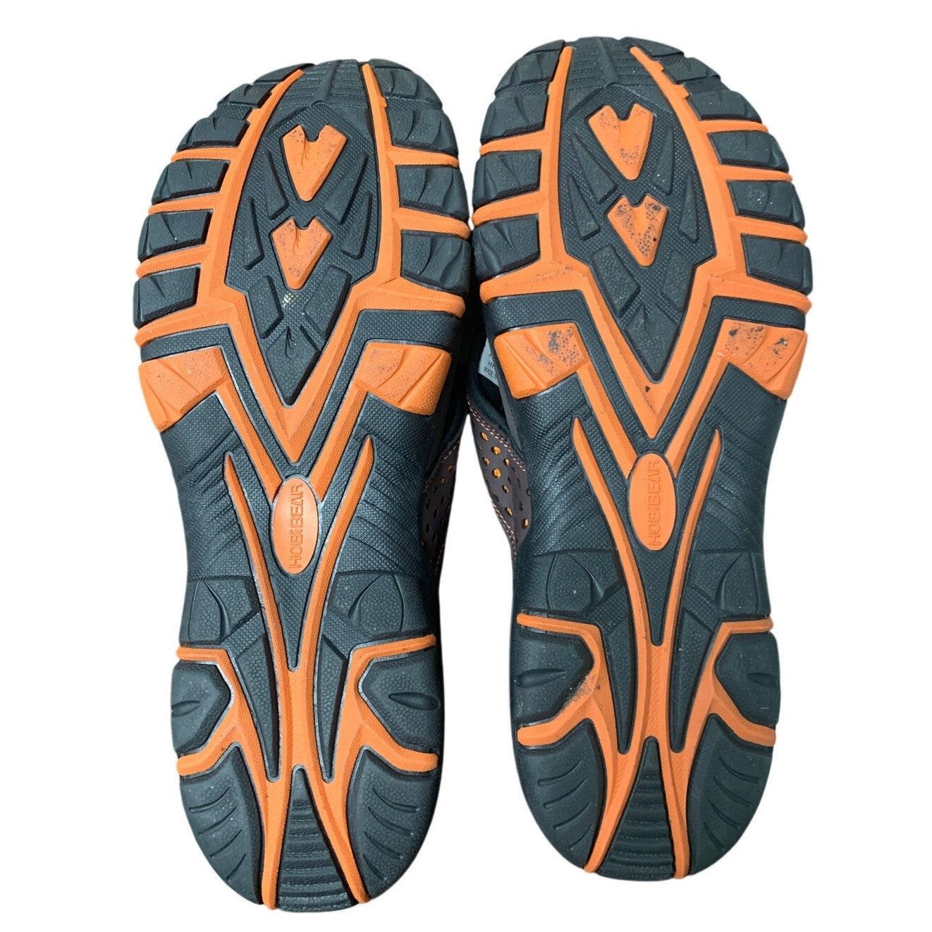 Other Hobibear Men's Size 14 Brown Orange Faux Leather Flip Flops Size US 14 / EU 47 - 6 Thumbnail