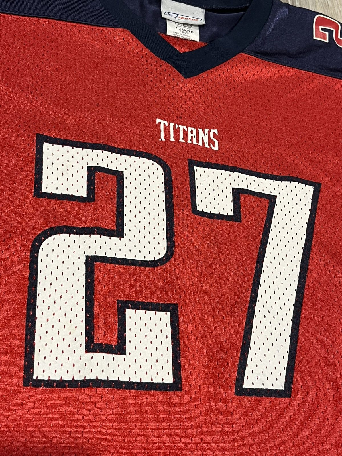 NFL × Reebok × Vintage Reebok Tennessee Titans Eddie George NFL Jersey Size US XS / EU 42 / 0 - 3 Thumbnail