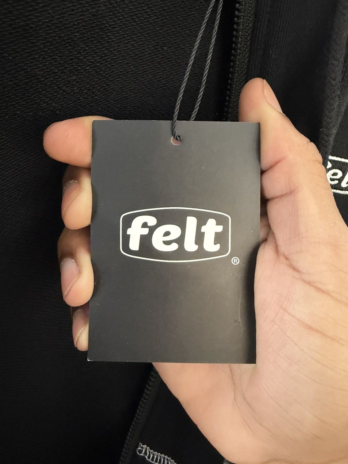 FELT FELT “Contrast Stitched” Black Zipper Hoodie Size US M / EU 48-50 / 2 - 6 Thumbnail