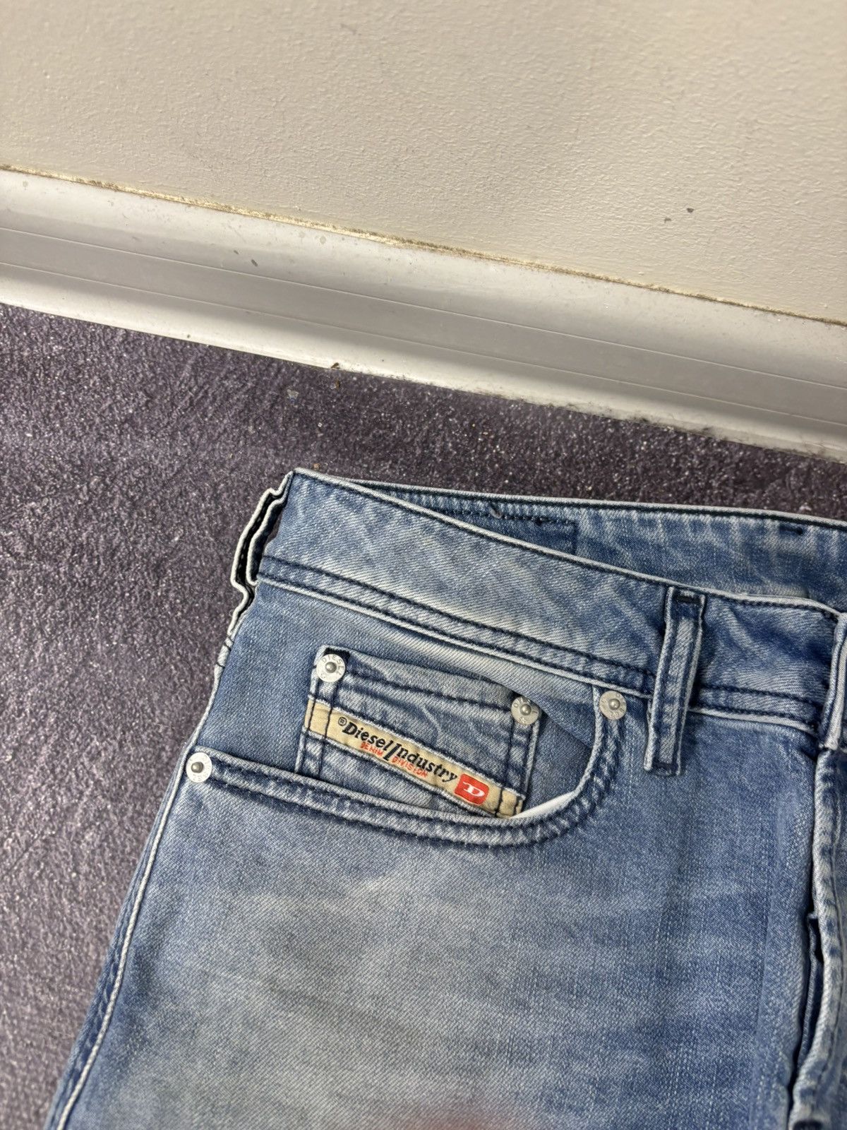Diesel Diesel Zatiny Regular Bootcut NWT Men’s Blue Denim Jeans Size US 28 / EU 44 - 6 Thumbnail
