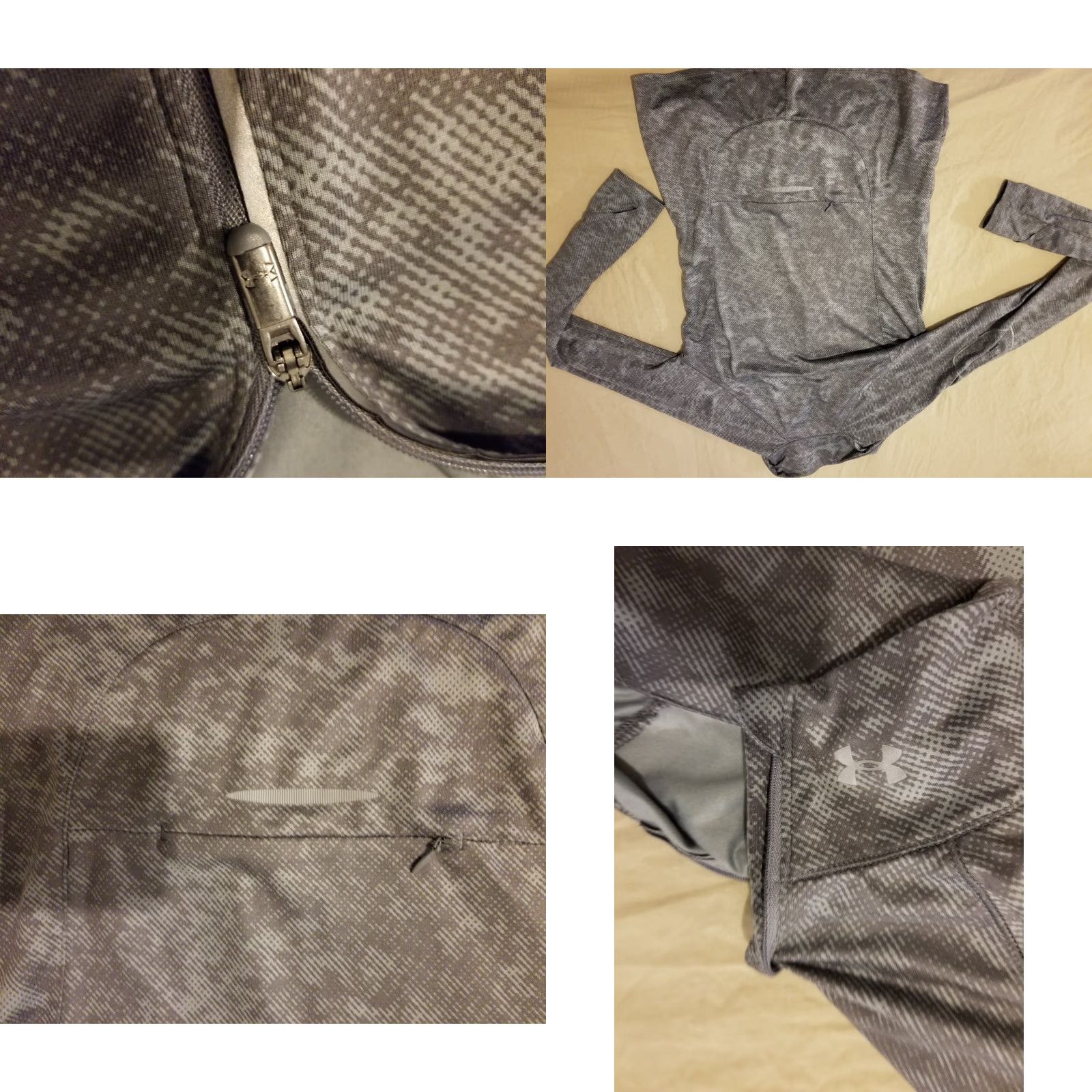 Under Armour Under Armour Half Zip Shirt M Medium Gray Long Sleeve Athletic Gym Workout Size M / US 6-8 / IT 42-44 - 8 Thumbnail