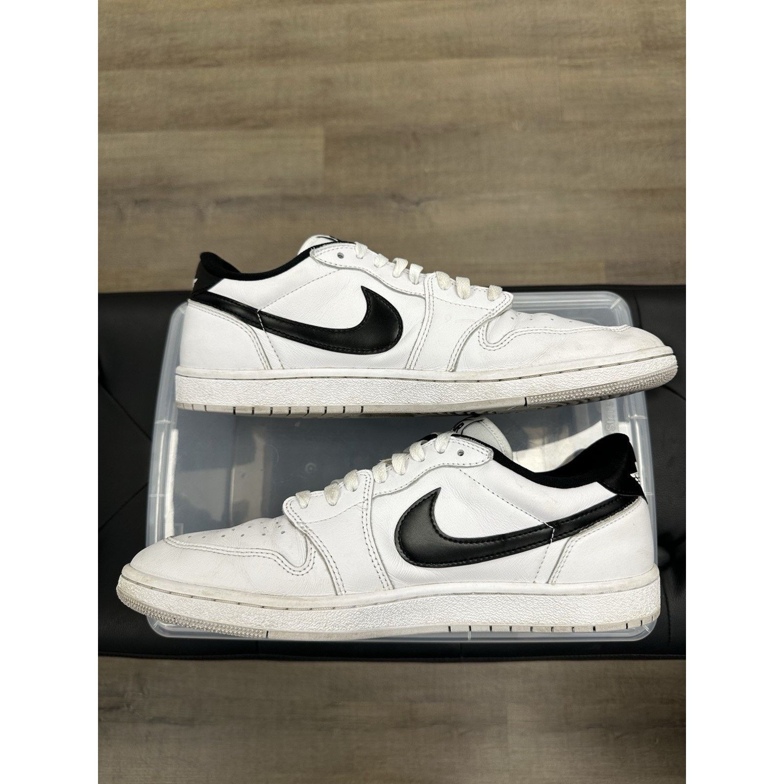 Nike Size 13 - Air Jordan 1 Retro '85 OG Low Metallic Black Size US 13 / EU 46 - 3 Thumbnail