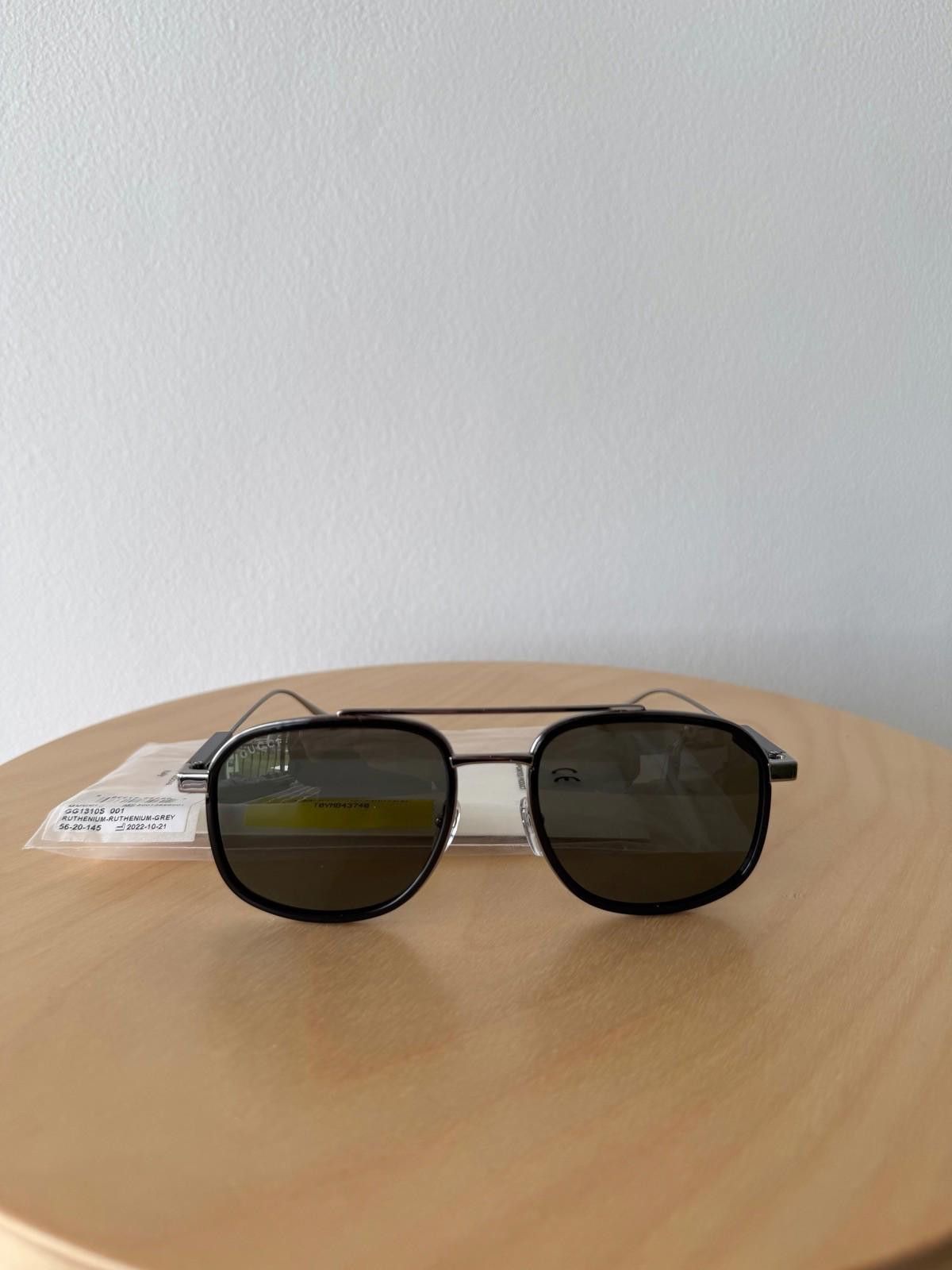 Gucci New Gucci sunglasses womens mens GG1310S 001 ruthenium grey Size ONE SIZE - 1 Thumbnail