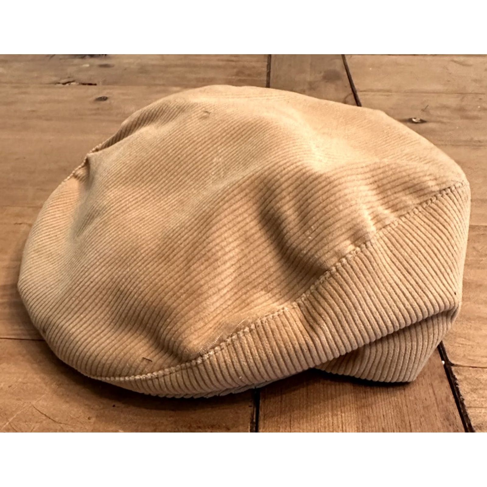 Disney VINTAGE Dorfman Pacific Hat Cap Beige Corduroy Paper Boy Cabby Small Mens Size ONE SIZE - 2 Thumbnail
