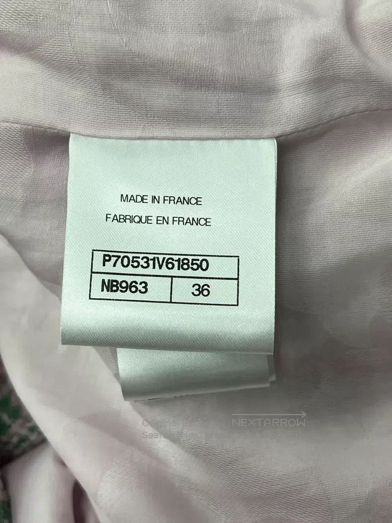 Chanel Chanel Spring and summer pink and green mixed colour braid Size XS / US 0-2 / IT 36-38 - 5 Thumbnail