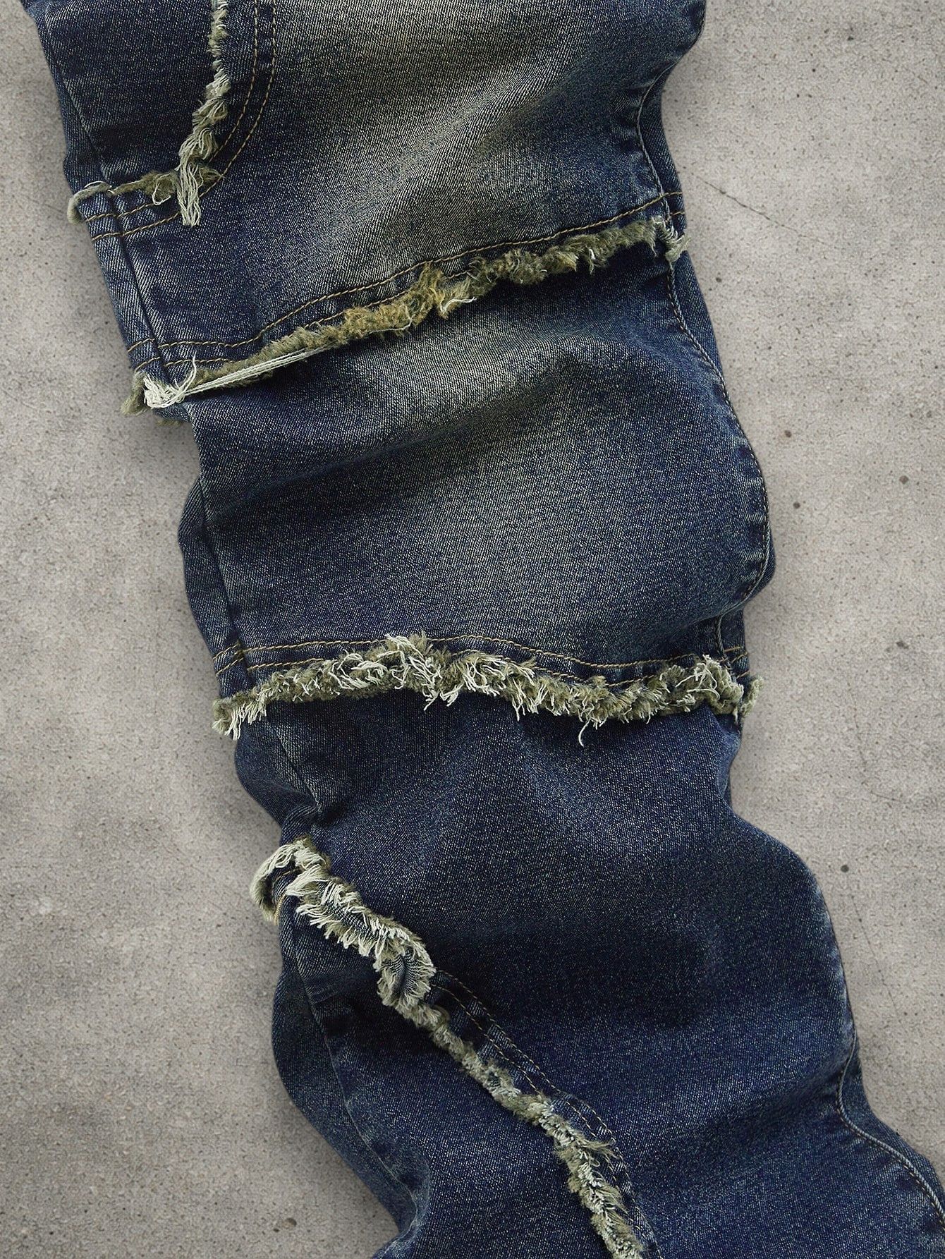 Japanese Brand Washed distressed jeans slim Size US 32 / EU 48 - 3 Thumbnail