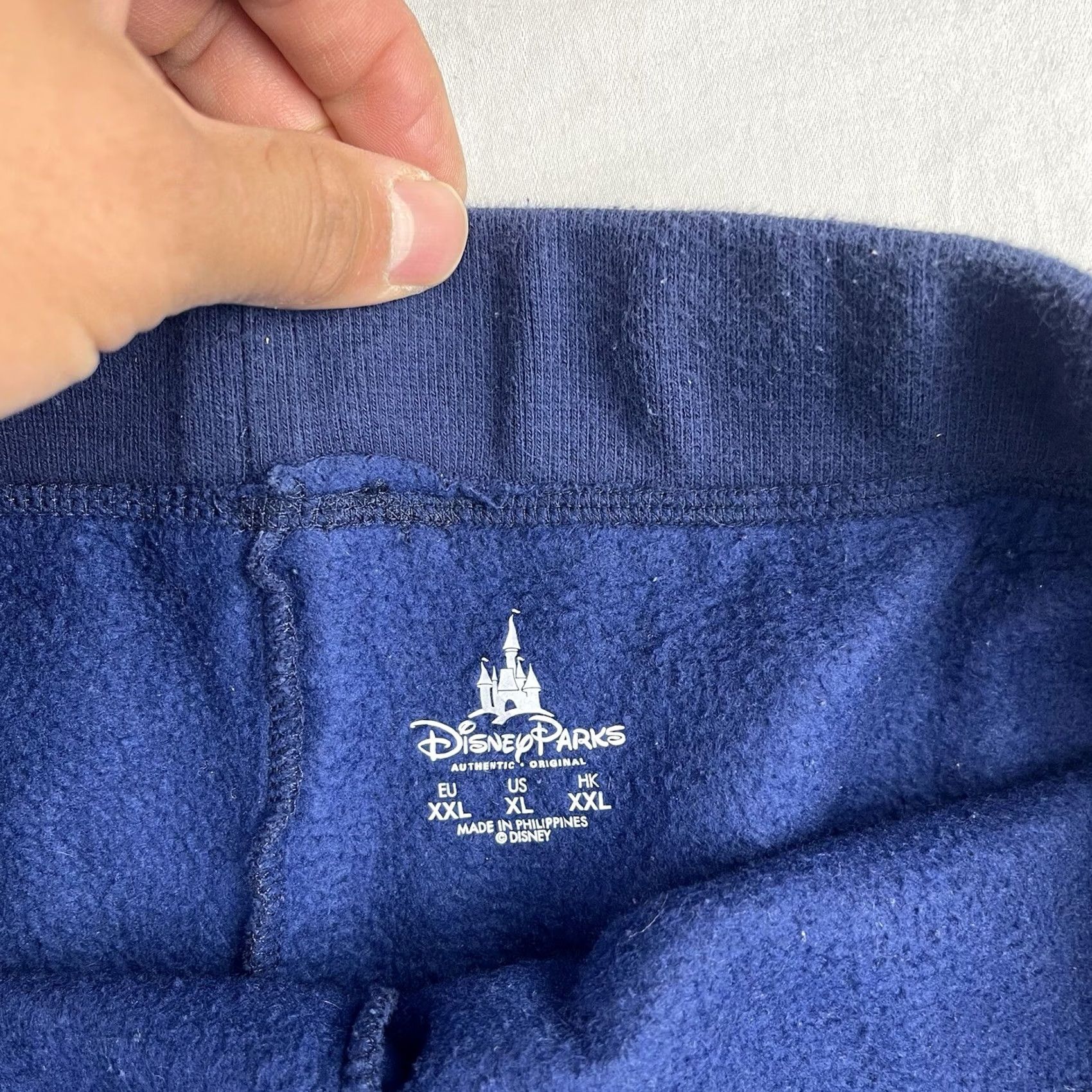 Disney Disney Shorts Womens XL Disneyland Resort Fleece Drawstring Lounge Logo Blue Regul ar Fit Size 40" / US 18 - 4 Thumbnail