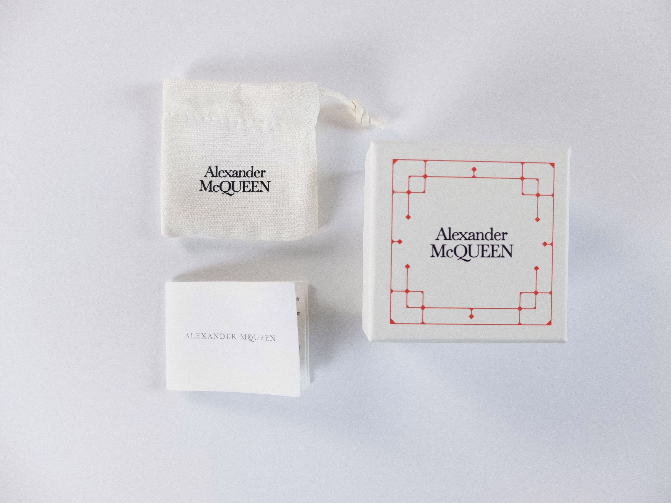 Alexander McQueen ALEXANDER MCQUEEN silver tone metal chain ring w graffiti q Size ONE SIZE - 9 Thumbnail