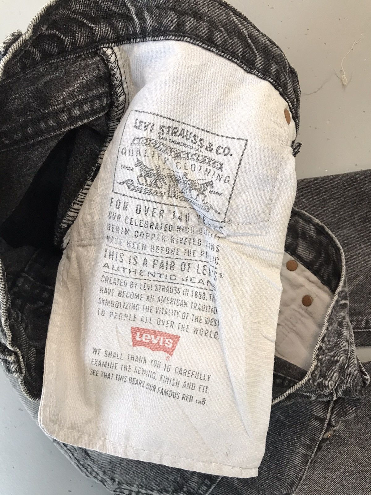 Levi's × Vintage Vintage Levi’s Strauss & co. 512 Red tab denim Size US 34 / EU 50 - 9 Thumbnail