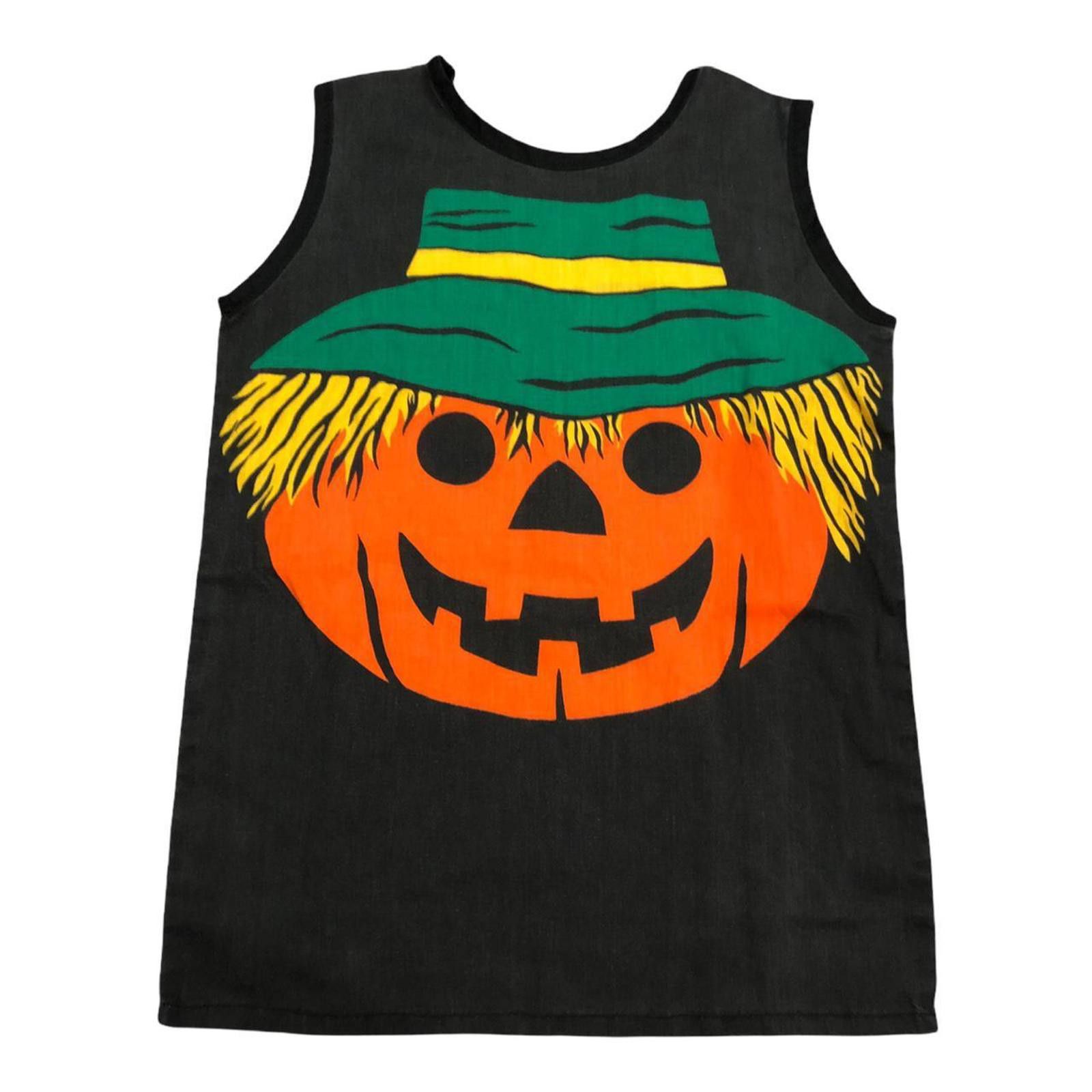 Designer Vintage 60s Jack O’ Lantern Tank Top Size XS / US 0-2 / IT 36-38 - 2 Thumbnail
