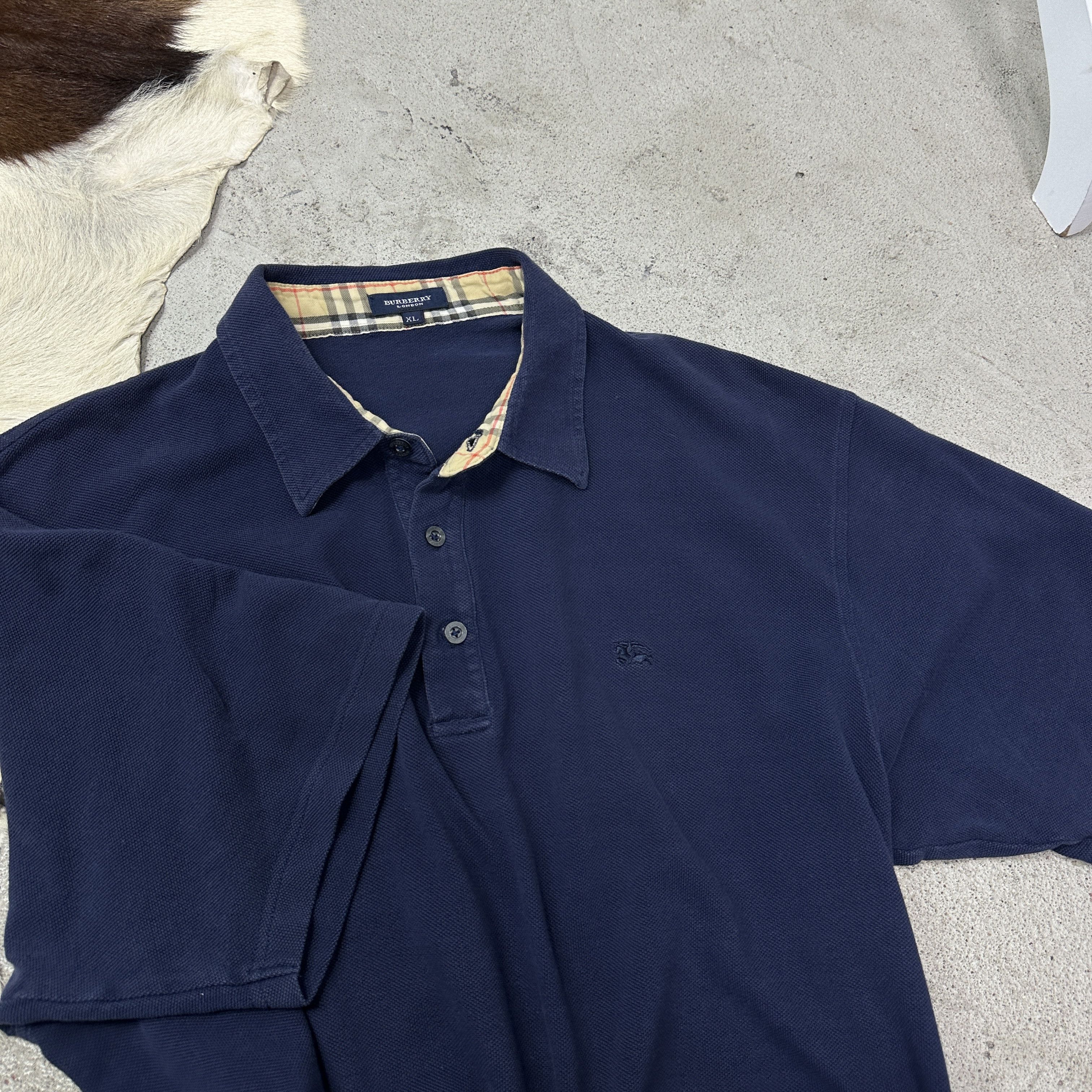 Burberry Vintage Streetwear Sporty Burberry Polo T-shirt Y2K Size US XL / EU 56 / 4 - 5 Thumbnail
