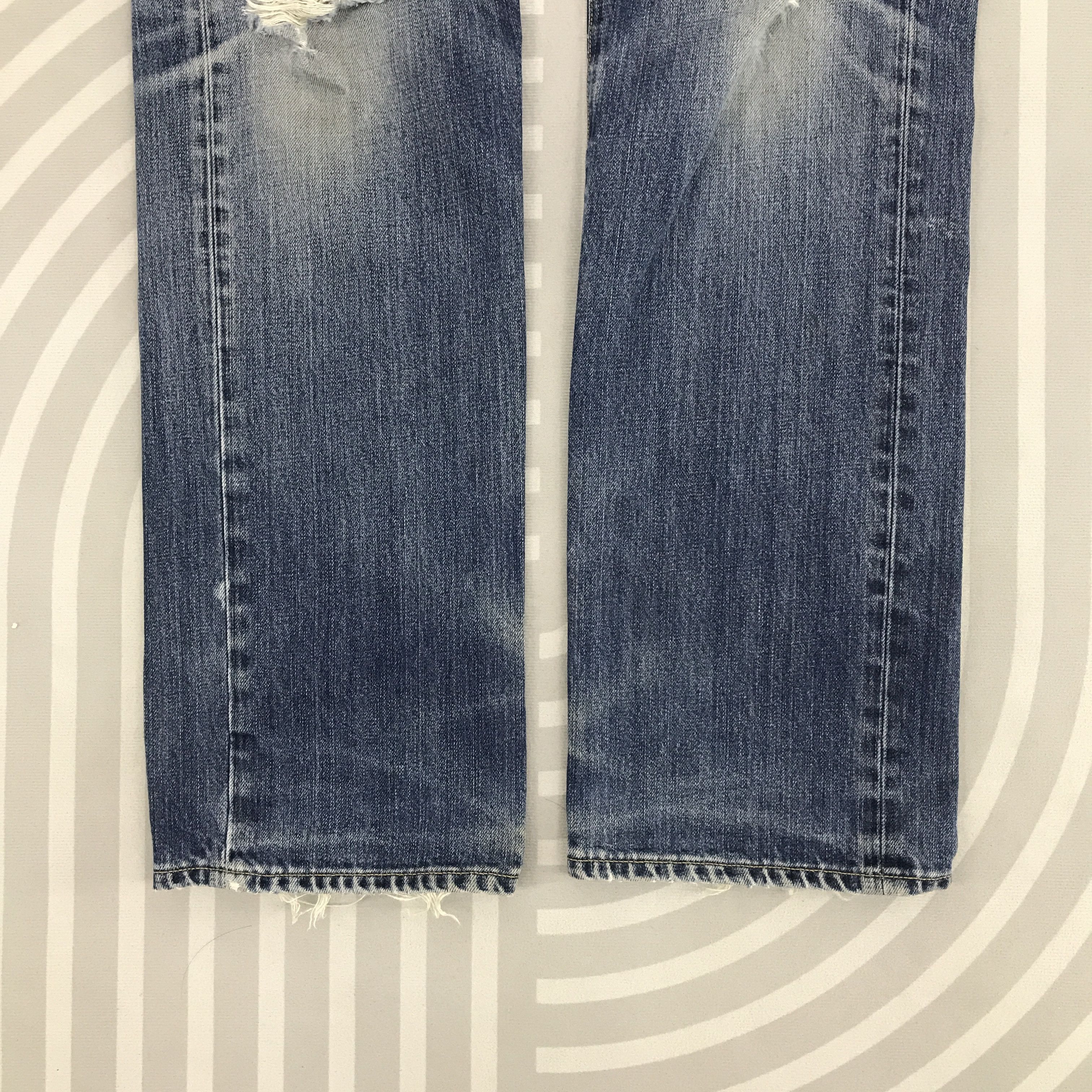 Jun Takahashi × Uniqlo Vintage Uniqlo Japan design Rare Distressed Jeans pants Size US 30 / EU 46 - 3 Thumbnail