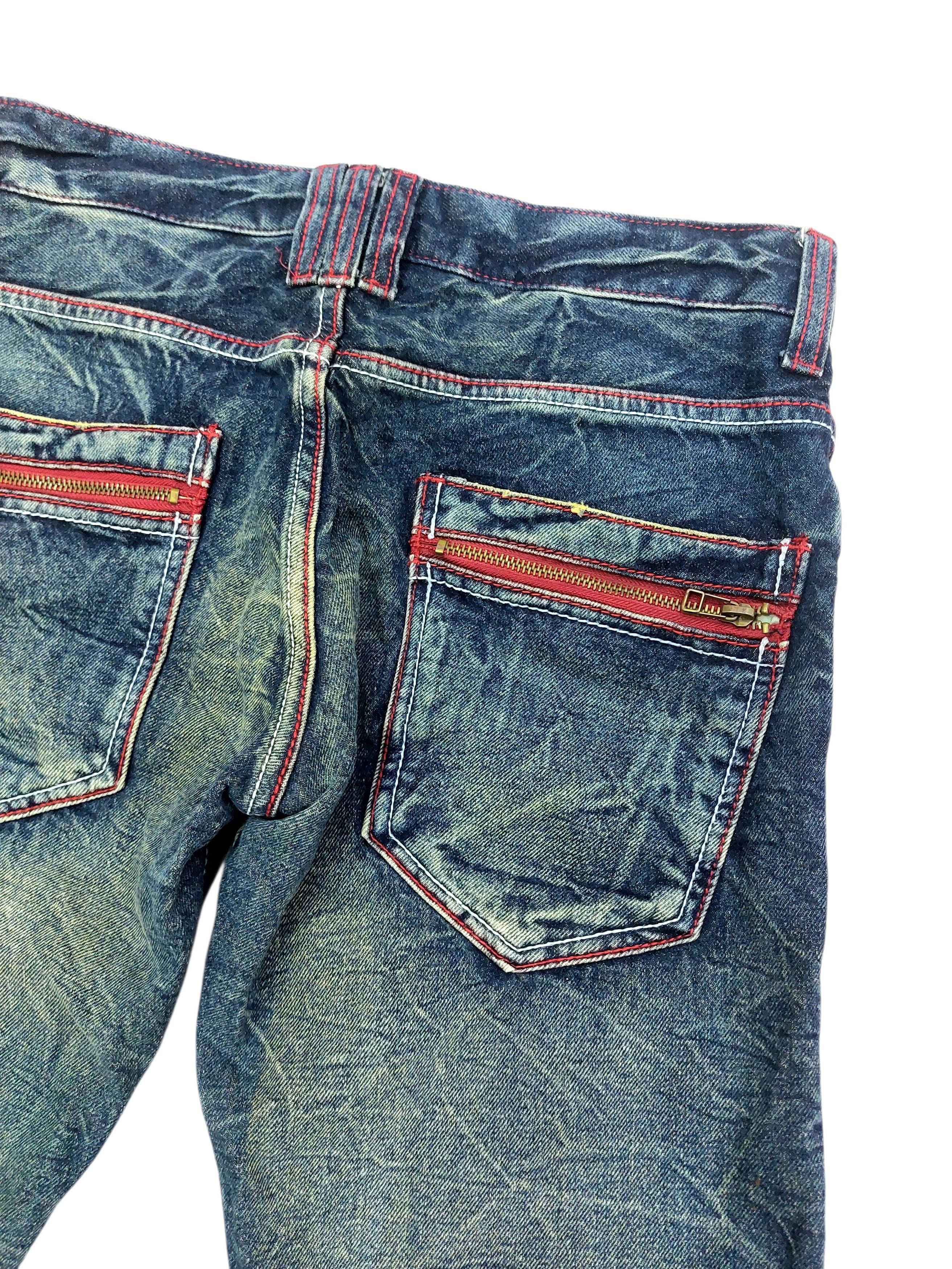 Vintage Jack Serika Japan Riots Like Lightning Tattoes Jeans Size US 30 / EU 46 - 11 Thumbnail