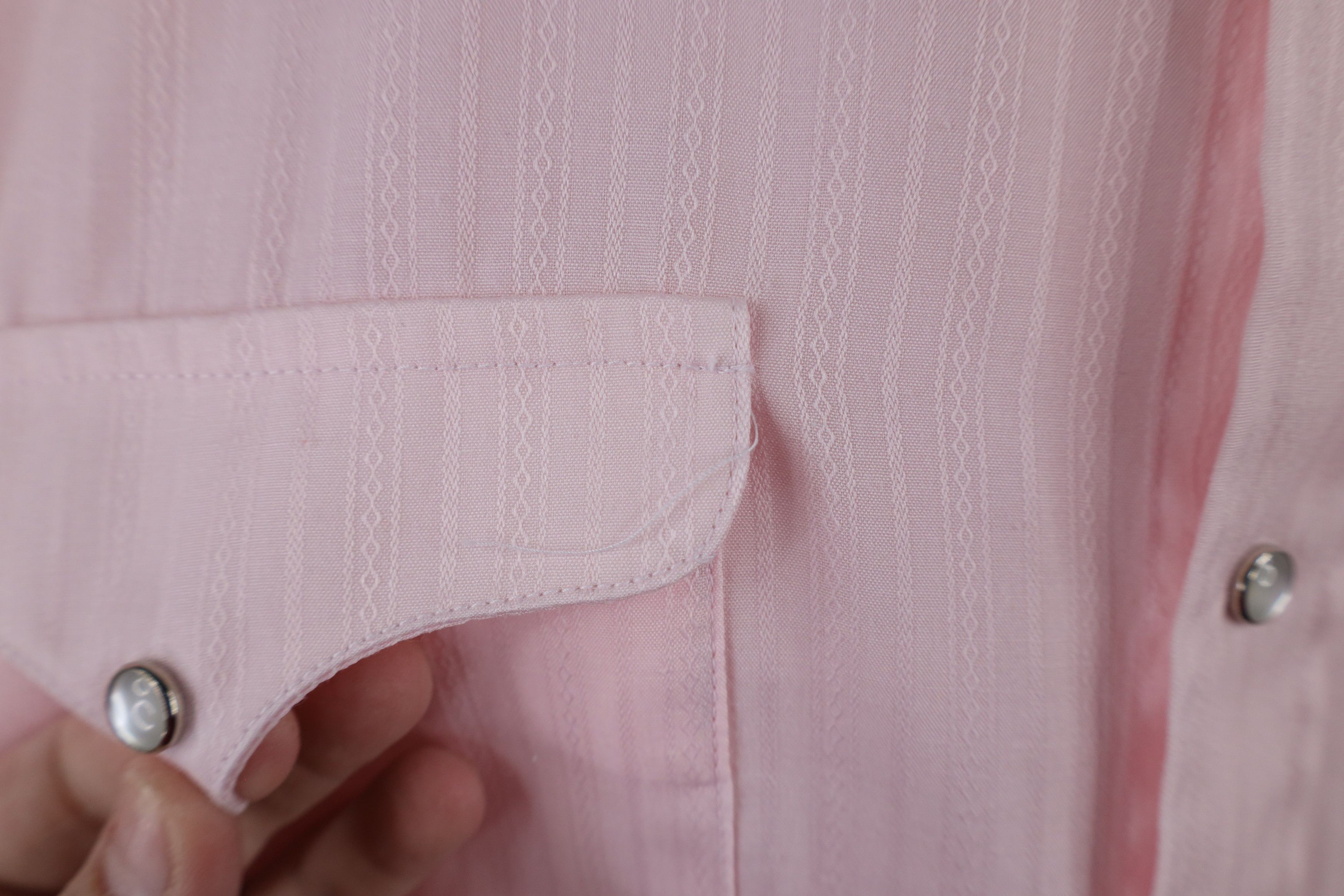 Vintage Vintage 90s Rockabilly Western Snap Button Shirt Pink Size US M / EU 48-50 / 2 - 5 Thumbnail