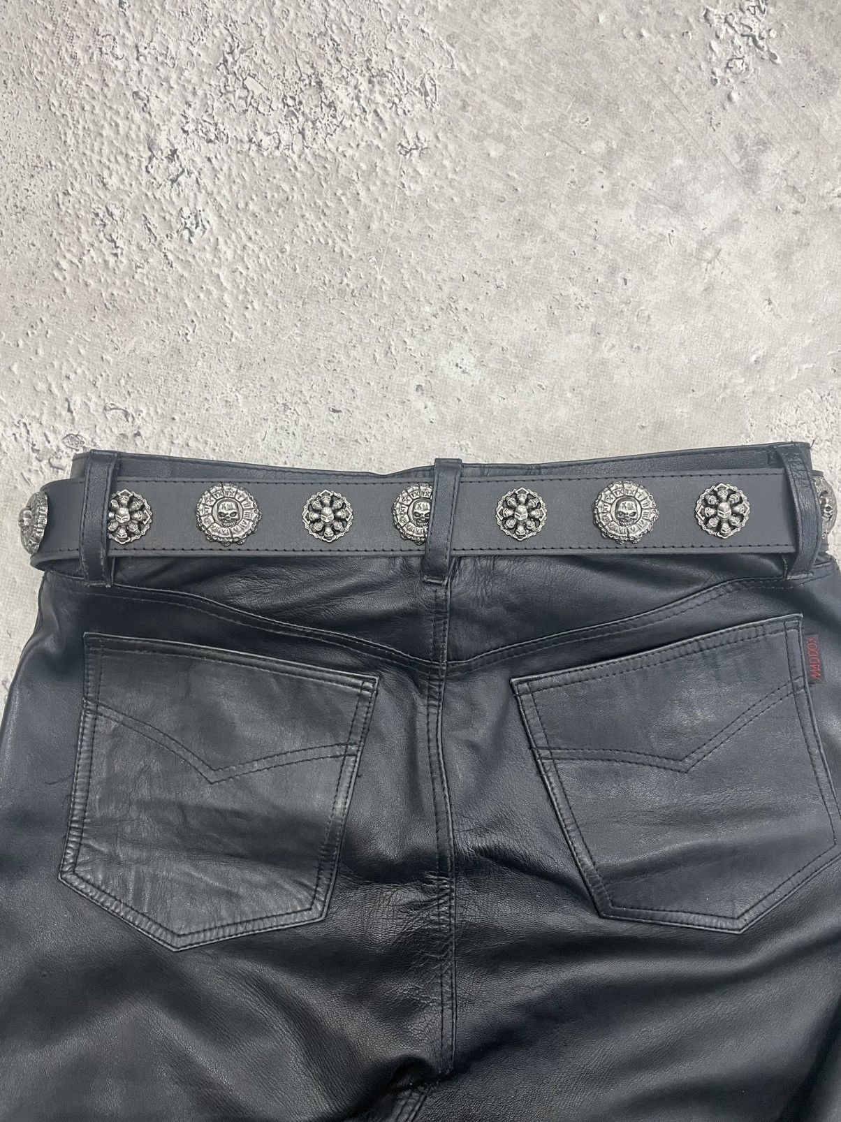 Japanese Brand Vintage Belts Y2K Rhinestones Punk leather belt Japanese Size ONE SIZE - 6 Thumbnail
