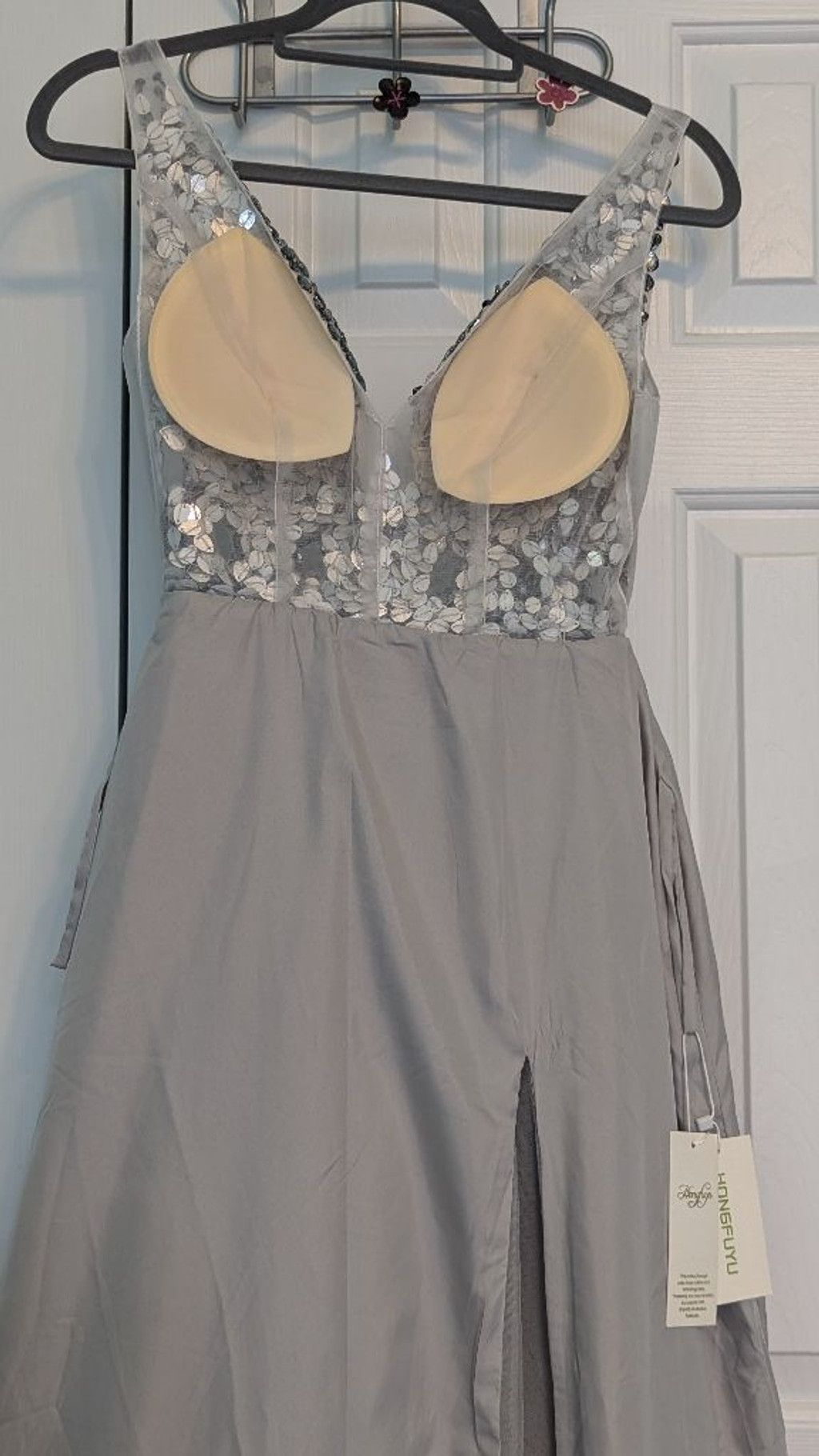 Designer Women's HongfuYu Dress, Gray, Size 2 Size XS / US 0-2 / IT 36-38 - 14 Thumbnail