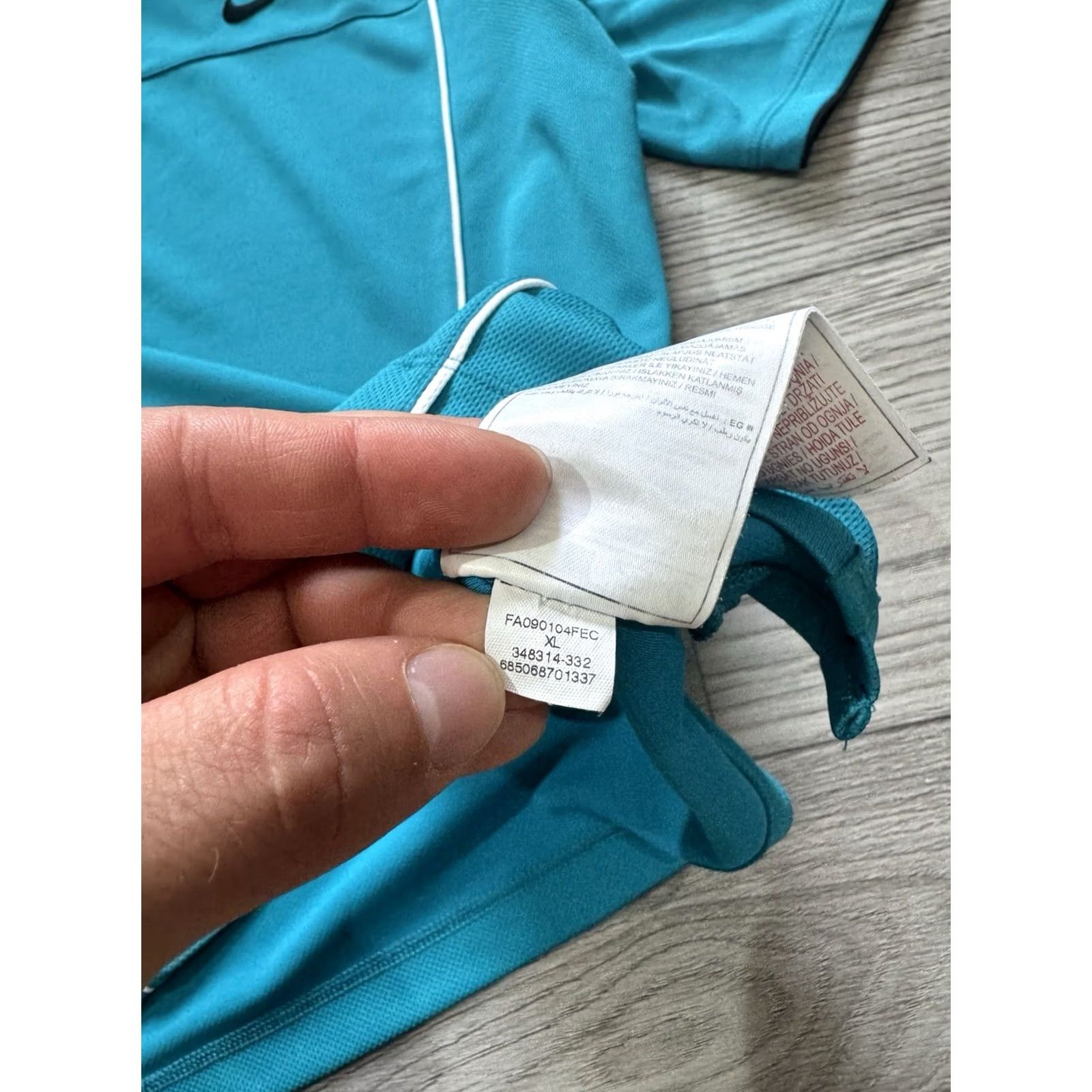 Nike Nike Tennis Dri-Fit Shirt Challenge Court XL Aquamarine Teal Men T-Shirt Activewear Dress Jersey Sportswear Sports Tee Size US XL / EU 56 / 4 - 5 Thumbnail