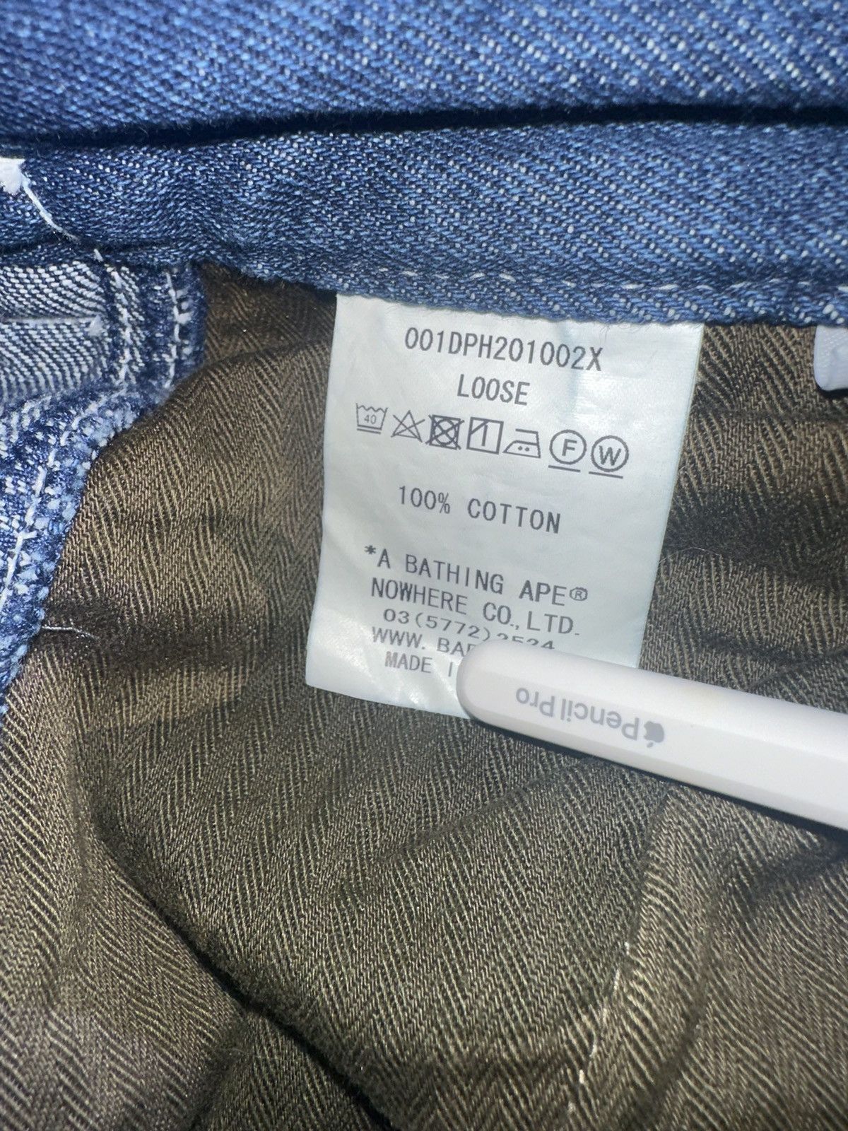 Bape Denim Cargo Pants Size US 36 / EU 52 - 5 Thumbnail