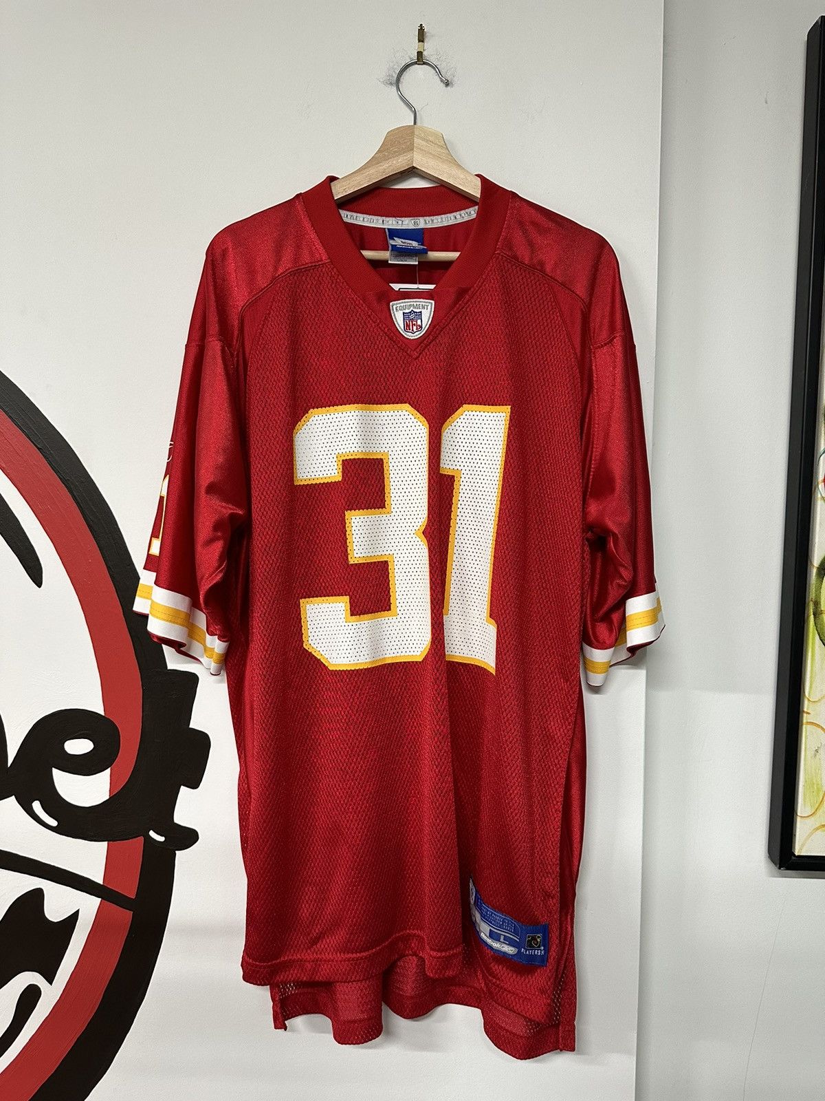 Vintage 00s Reebok Priest Holmes Kansas Chiefs NFL Jersey