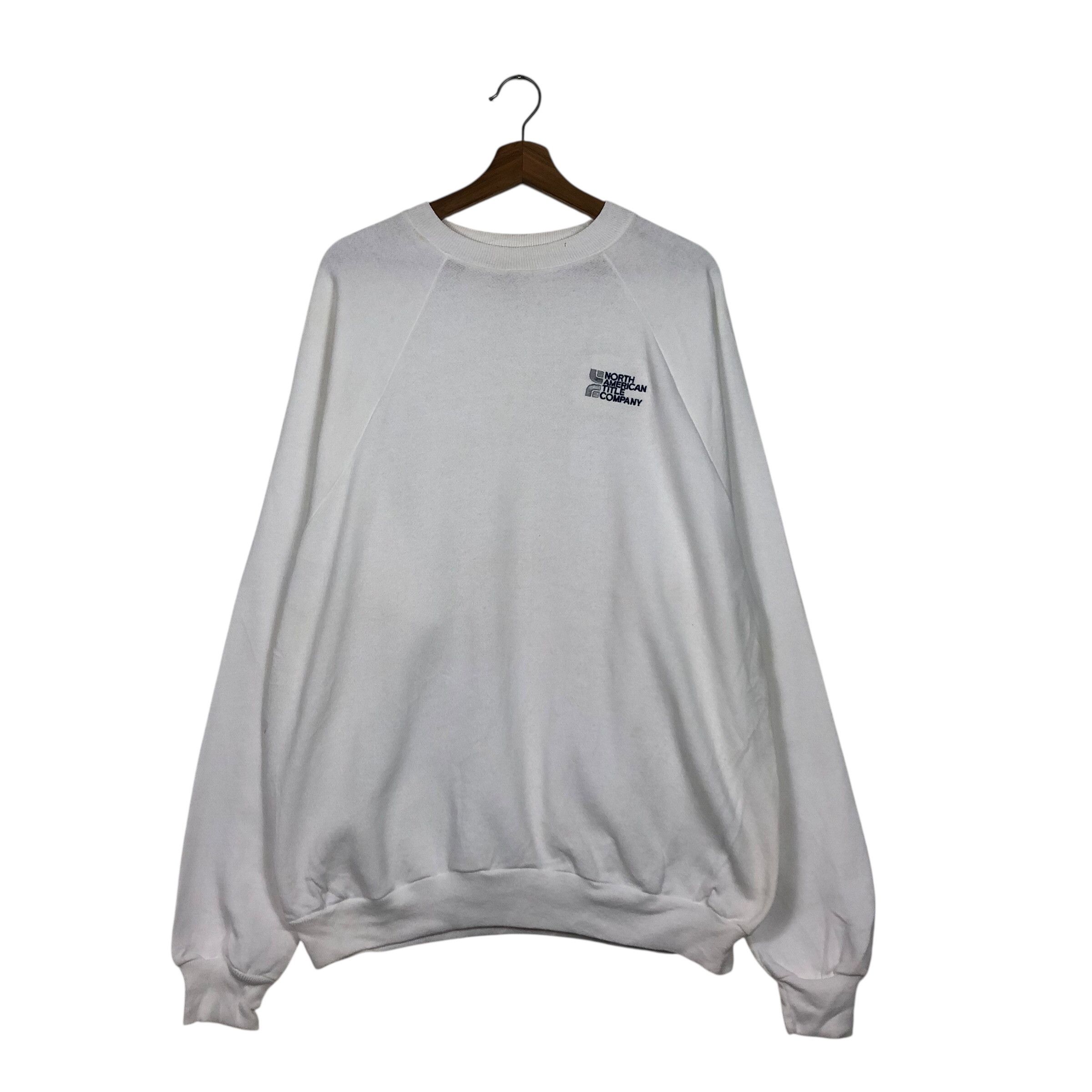 Vintage 📌Vintage Sweatshirt North American Title Company Usa Size US XL / EU 56 / 4 - 2 Thumbnail