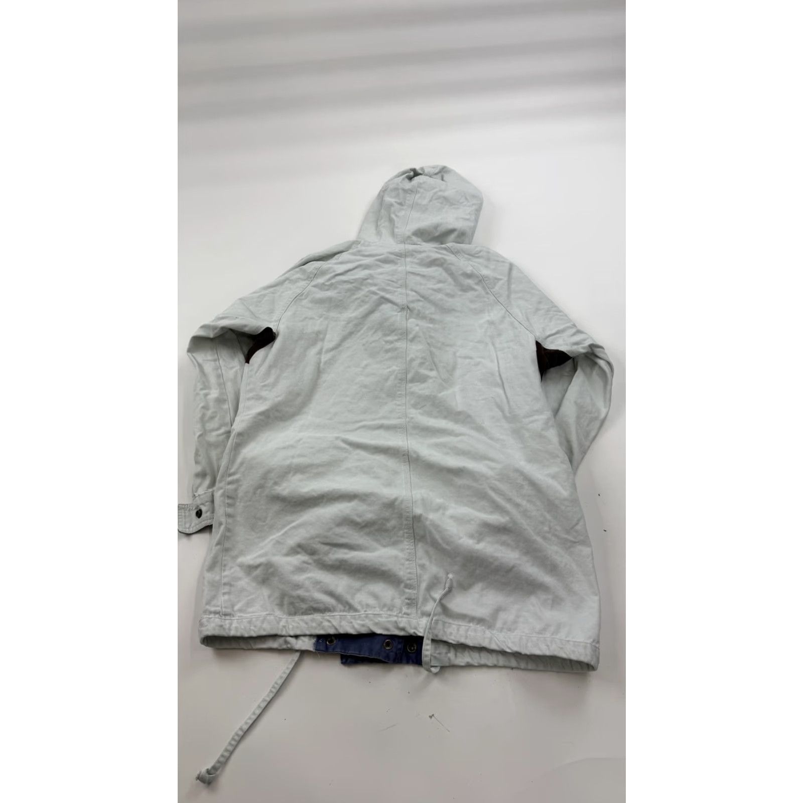 Vintage VINTAGE Save The Earth Jacket Mens Small Gray Blue Hooded Canvas Parka Snap 90s Size US S / EU 44-46 / 1 - 6 Thumbnail