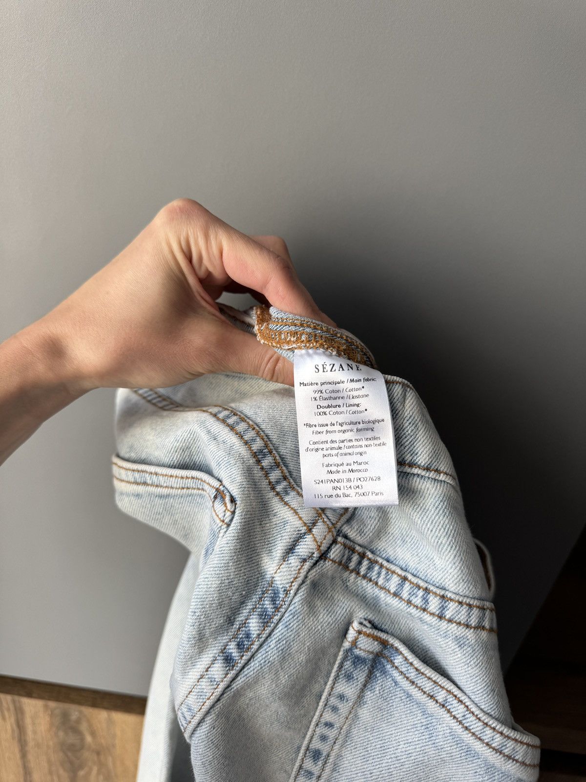 Sezane Sezane Le Brut Light Blue High Waisted Jeans Size 27" / US 4 / IT 40 - 8 Thumbnail