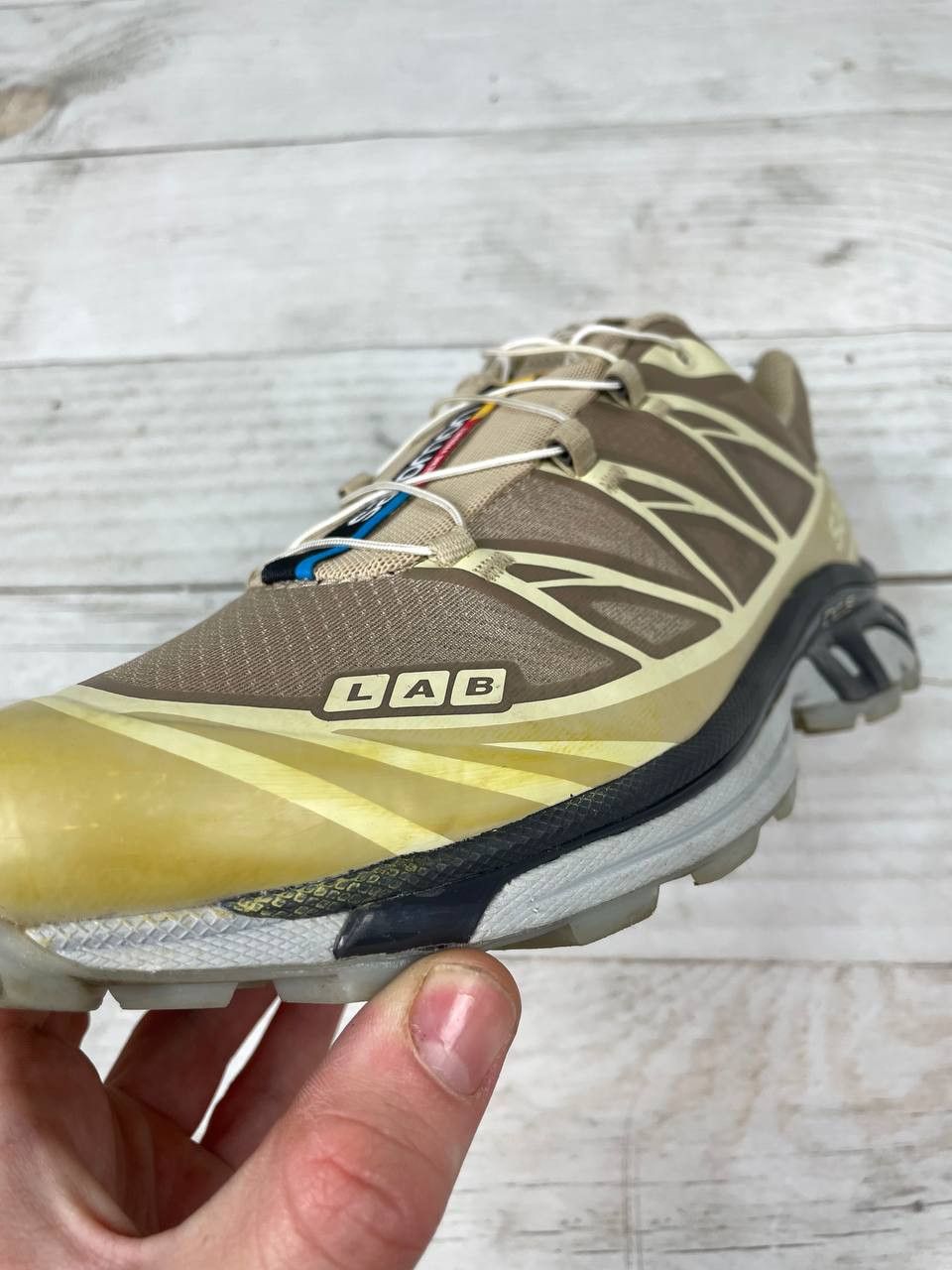 Salomon Salomon XT-6 Clear Safari Vanila Ice Sneakers Men Size US 10 Size US 10 / EU 43 - 18 Thumbnail