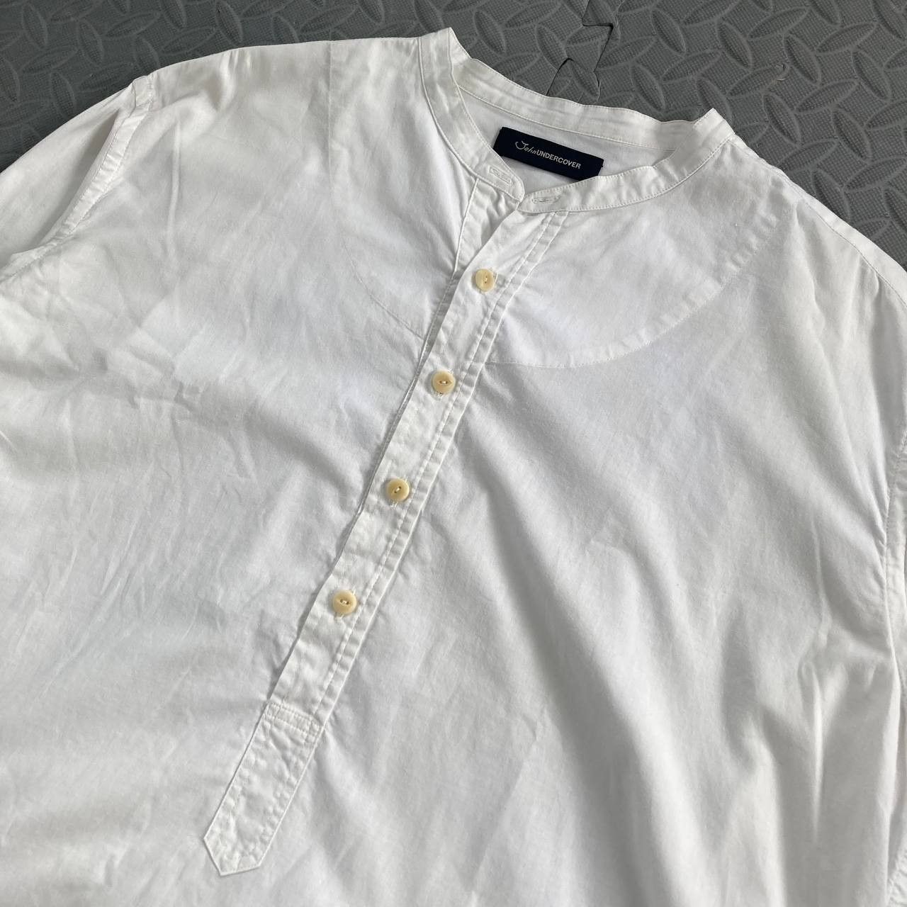 John Undercover Mandarin Collar Side Zipper Traditional Shirt Size US XL / EU 56 / 4 - 4 Thumbnail