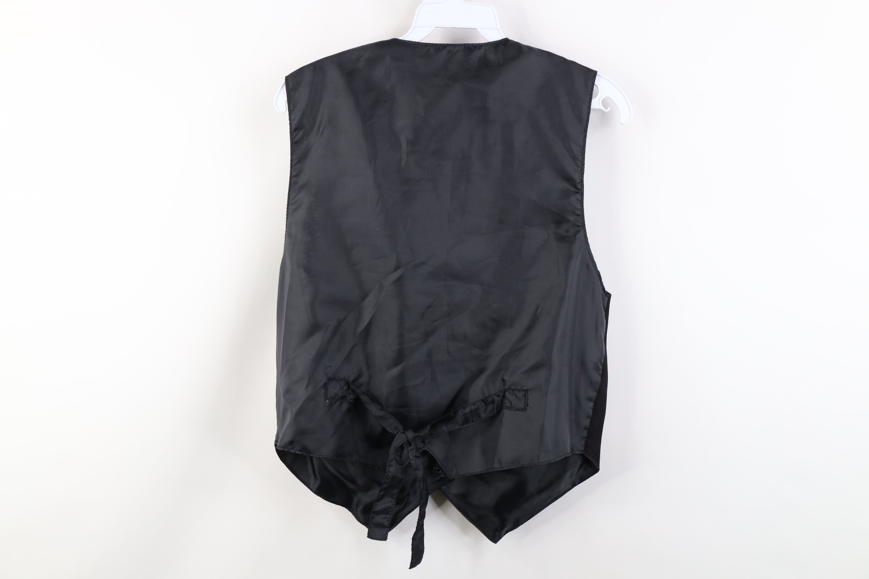 Vintage Vintage 90s Streetwear Suede Leather Tie Back Vest Jacket Size M / US 6-8 / IT 42-44 - 15 Thumbnail