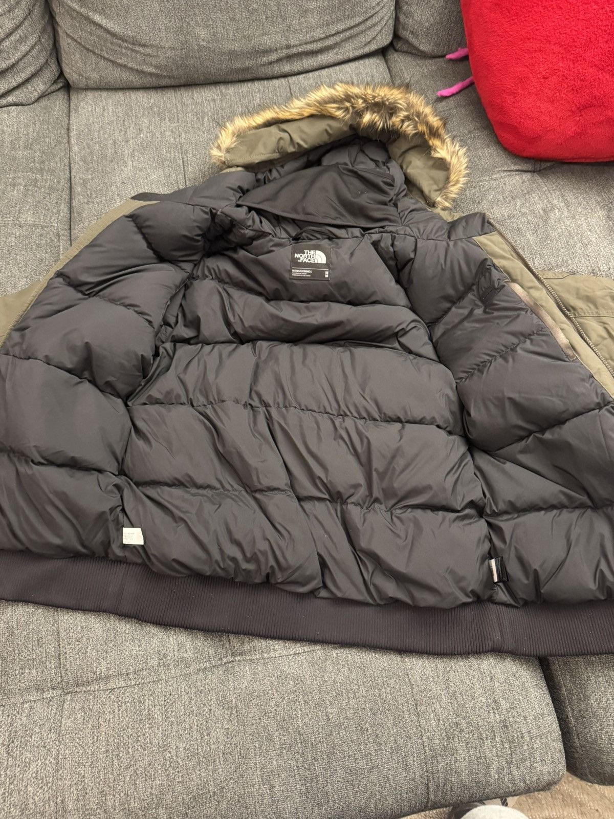 The North Face Olive green The North Face 550 Down jacket Size US M / EU 48-50 / 2 - 12 Thumbnail