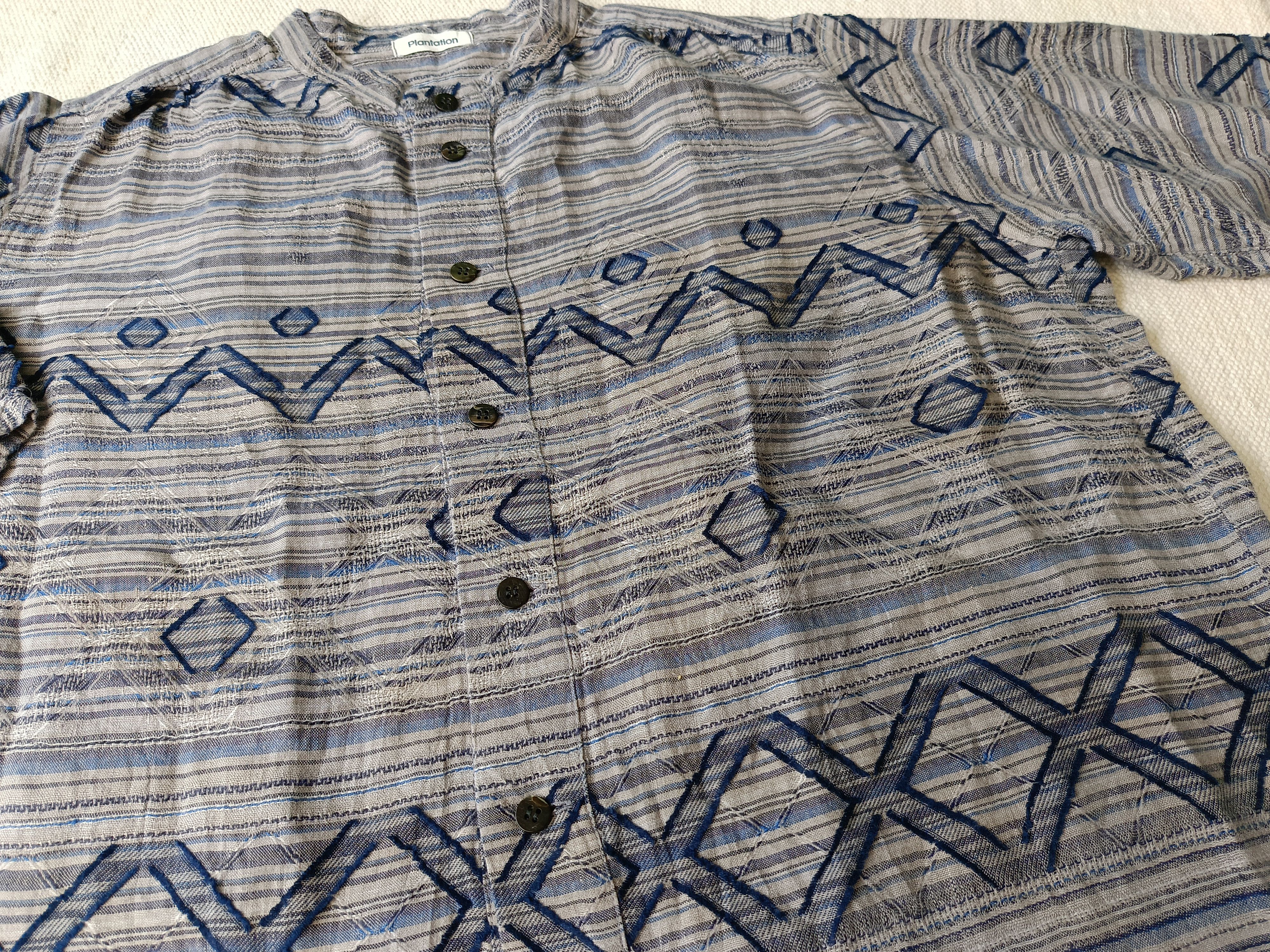 Issey Miyake × Japanese Brand Plantation by Issey Miyake Japan linen 3/4 sleeve shirt Size M / US 6-8 / IT 42-44 - 4 Thumbnail