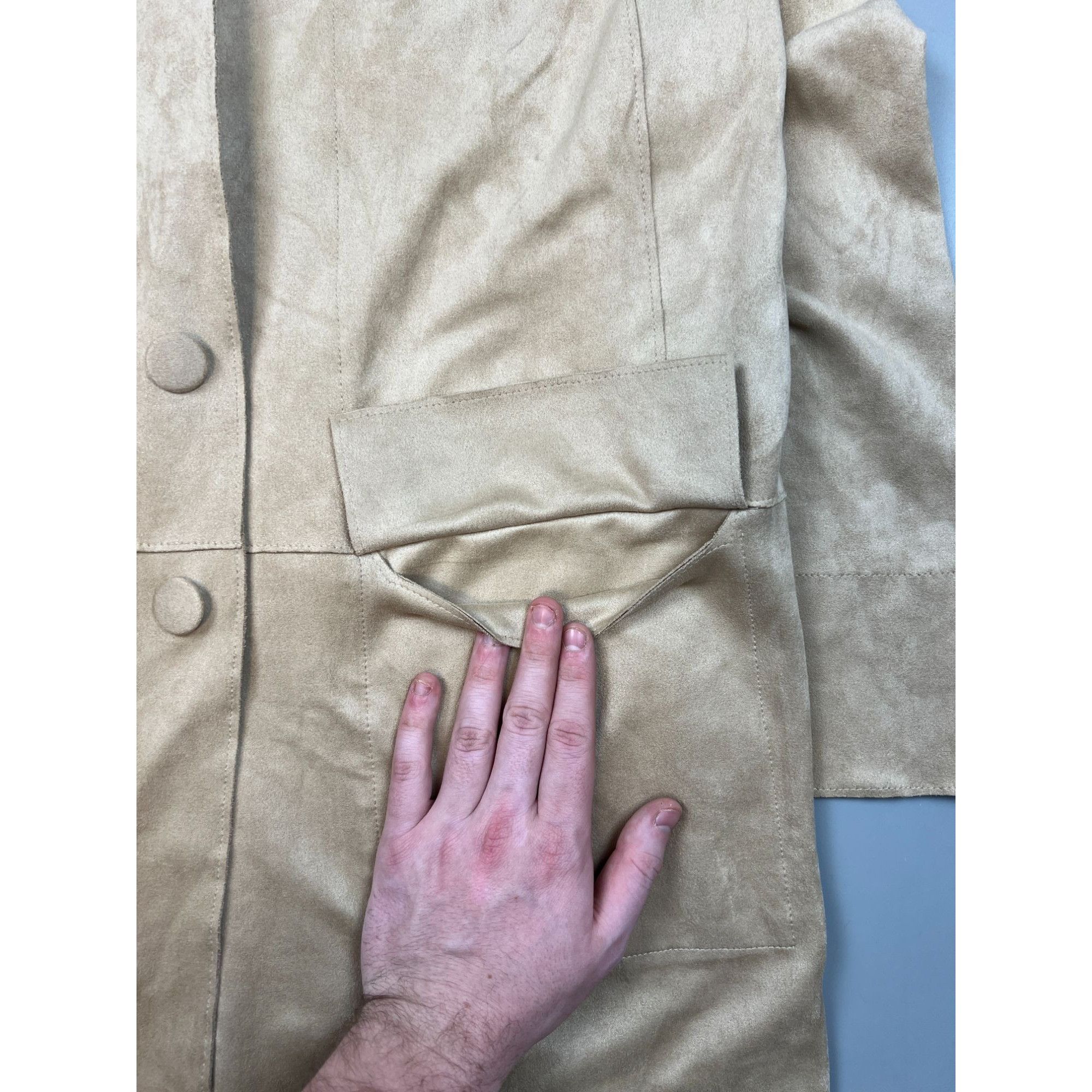 Other Marc Cain Faux Leather Coat (Y0701) Size M / US 6-8 / IT 42-44 - 5 Thumbnail