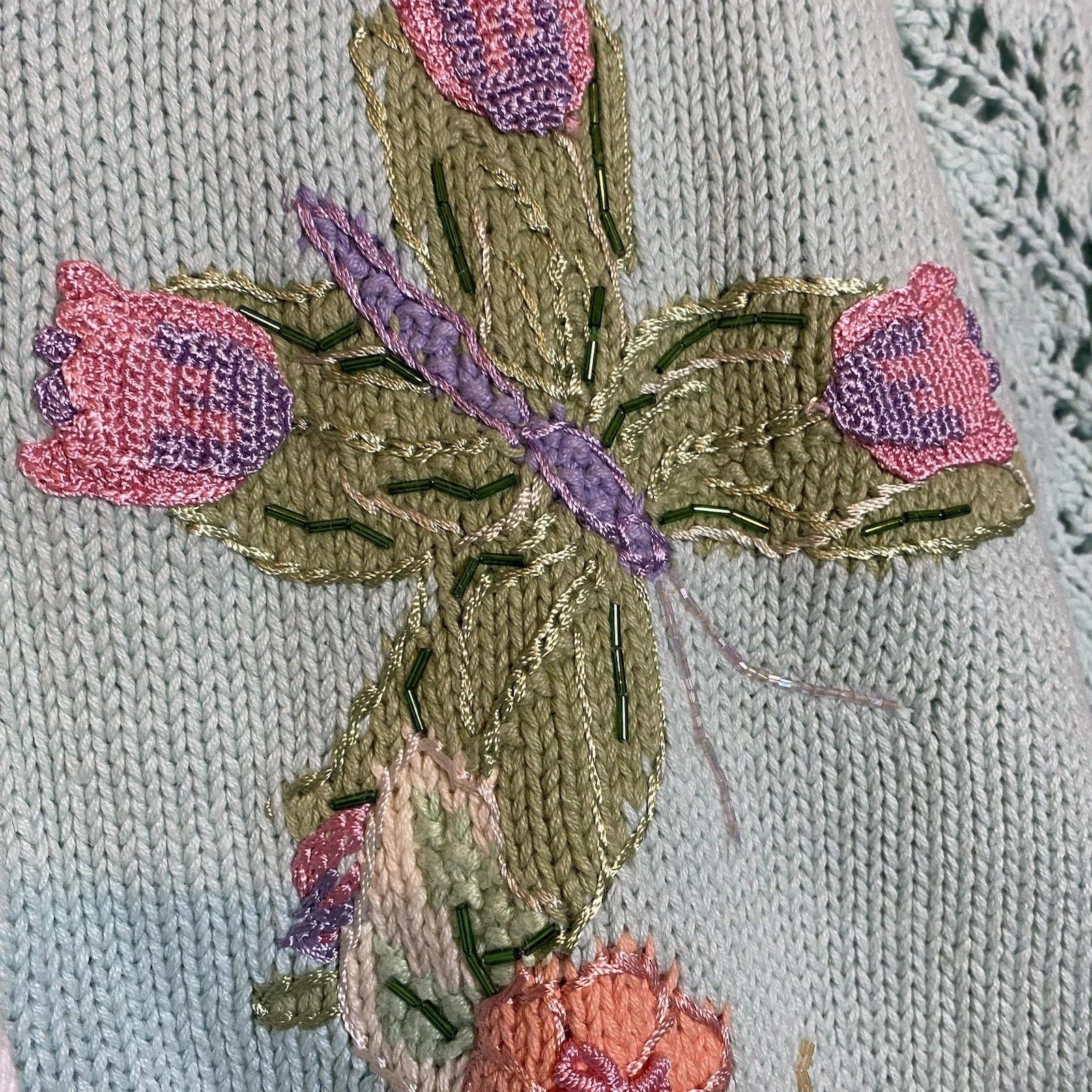 Other Storybook Knits Cardigan Embroidered Butterfly Sweater L Size L / US 10 / IT 46 - 9 Thumbnail