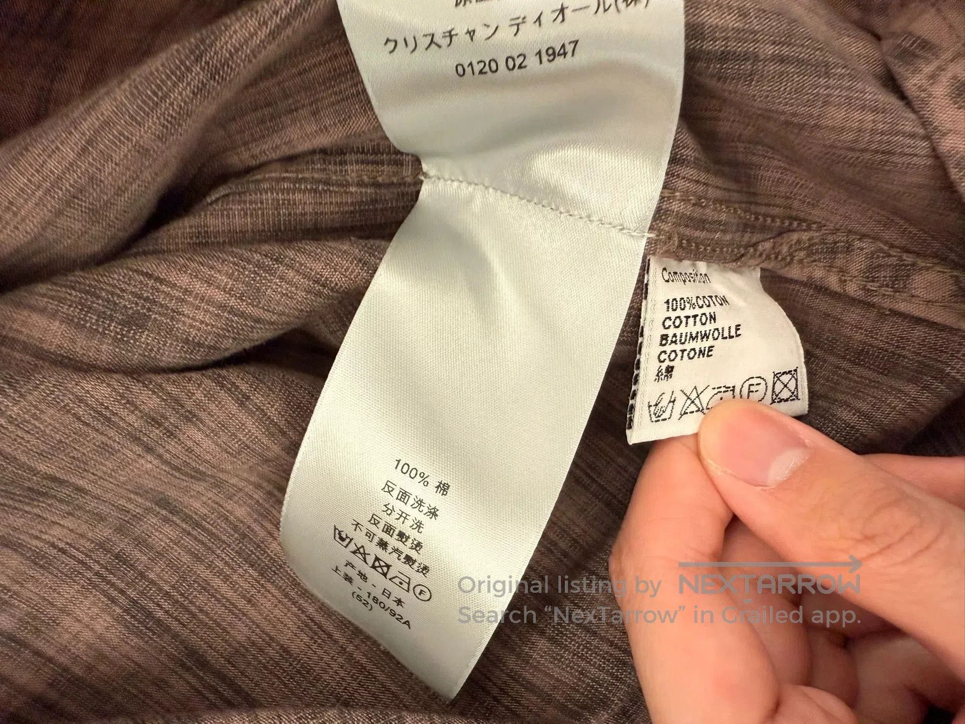 Dior dior brown patterned long sleeve shirt. Size US L / EU 52-54 / 3 - 5 Thumbnail