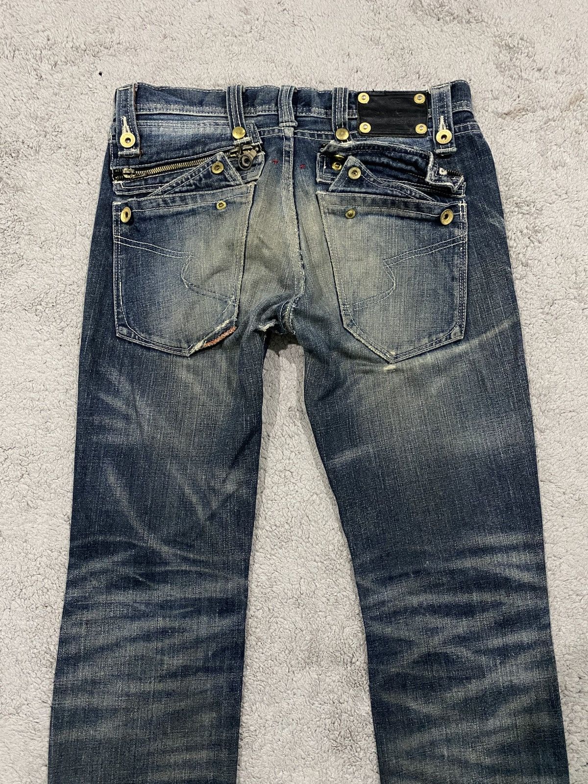 semanticdesign Semantic Design Mudwash Clawmark Distressed Denim Jeans Size US 32 / EU 48 - 3 Thumbnail