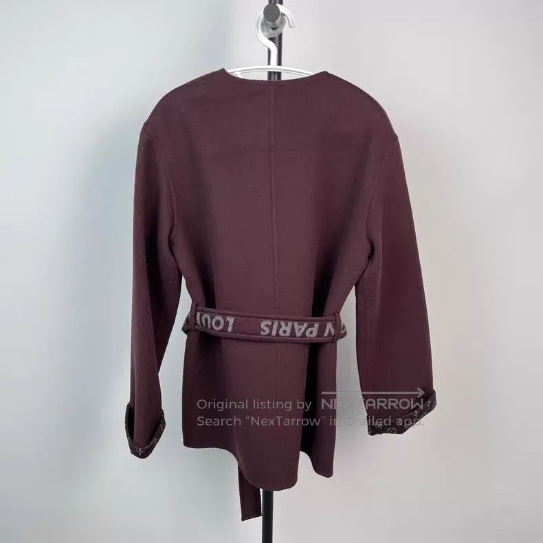 Louis Vuitton Louis Vuitton Burgundy mid-length coat with presbyopia pri Size XS / US 0-2 / IT 36-38 - 2 Thumbnail