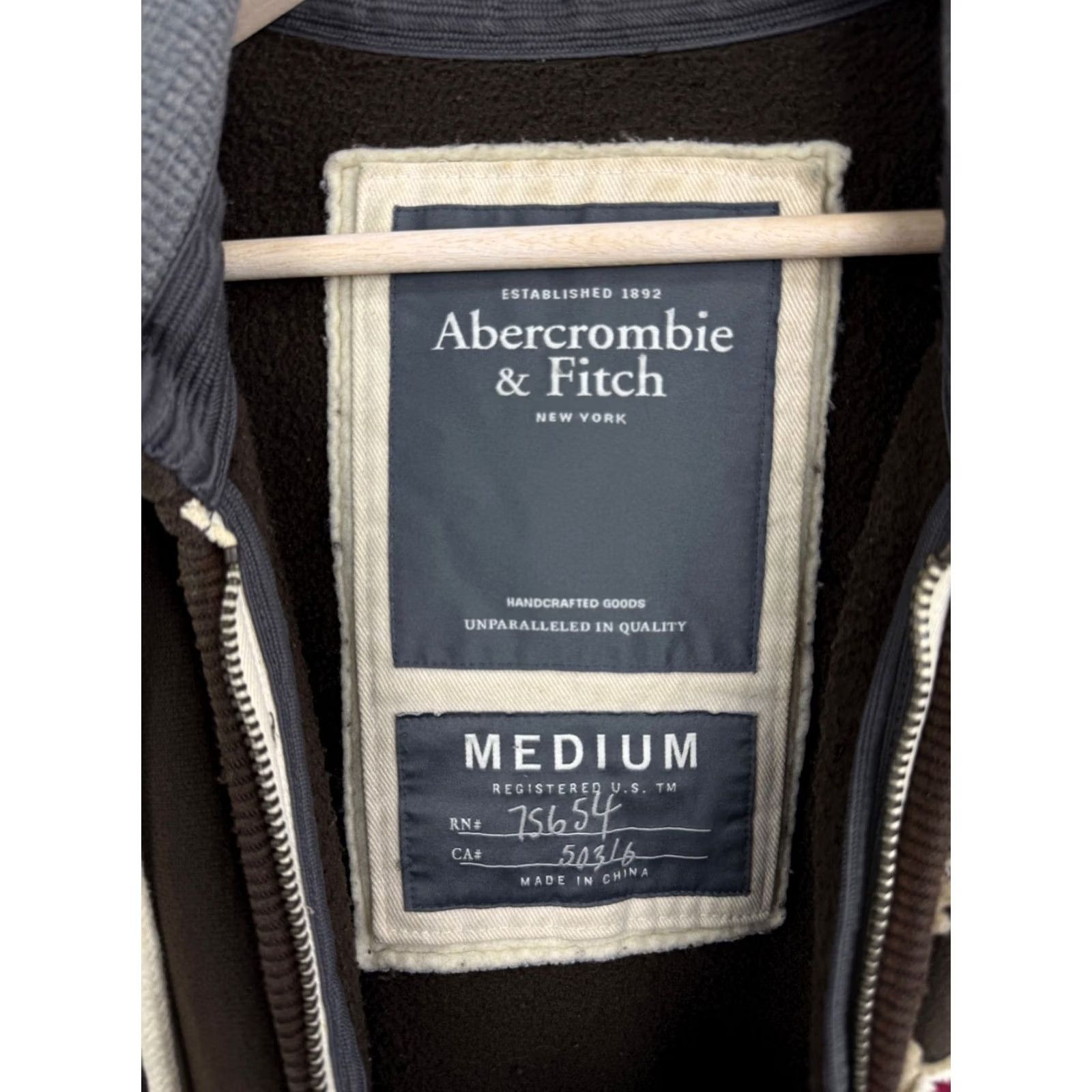 Abercrombie & Fitch Abercrombie & Fitch Y2K Distressed Hoodie Opium Style Rare M Brown Mens Hoodie Zip (Size M/L) Size US M / EU 48-50 / 2 - 7 Thumbnail