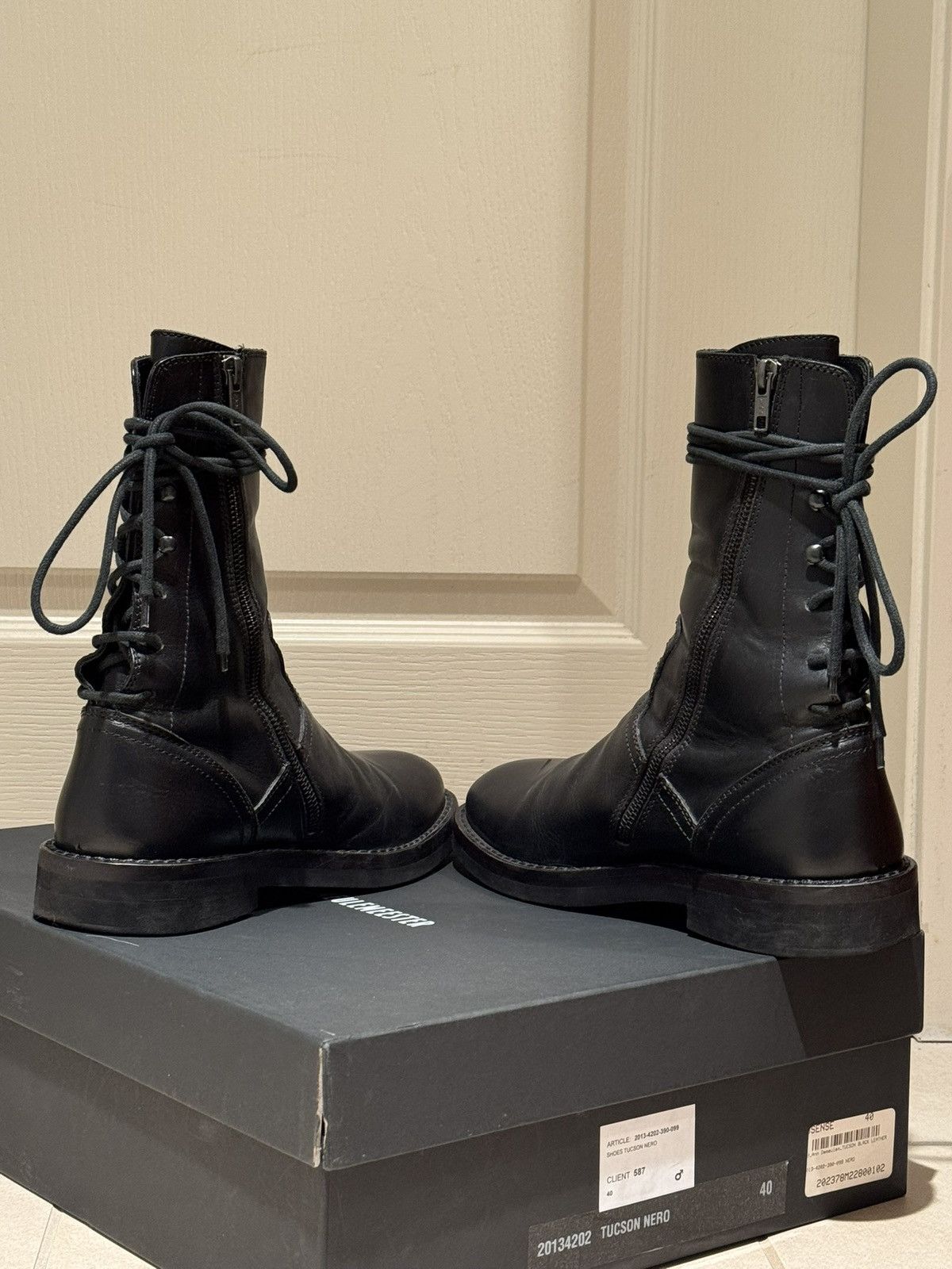 Ann Demeulemeester Ann Demeulemeester Vitello Boot Tucson Nero Size US 7 / EU 40 - 4 Thumbnail