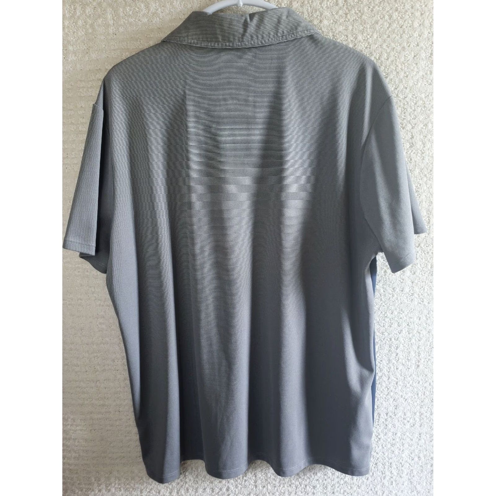 Vintage ALL IN MOTION Polo Shirt Gray Blue Stripe Golf XL Men Size US XL / EU 56 / 4 - 5 Thumbnail