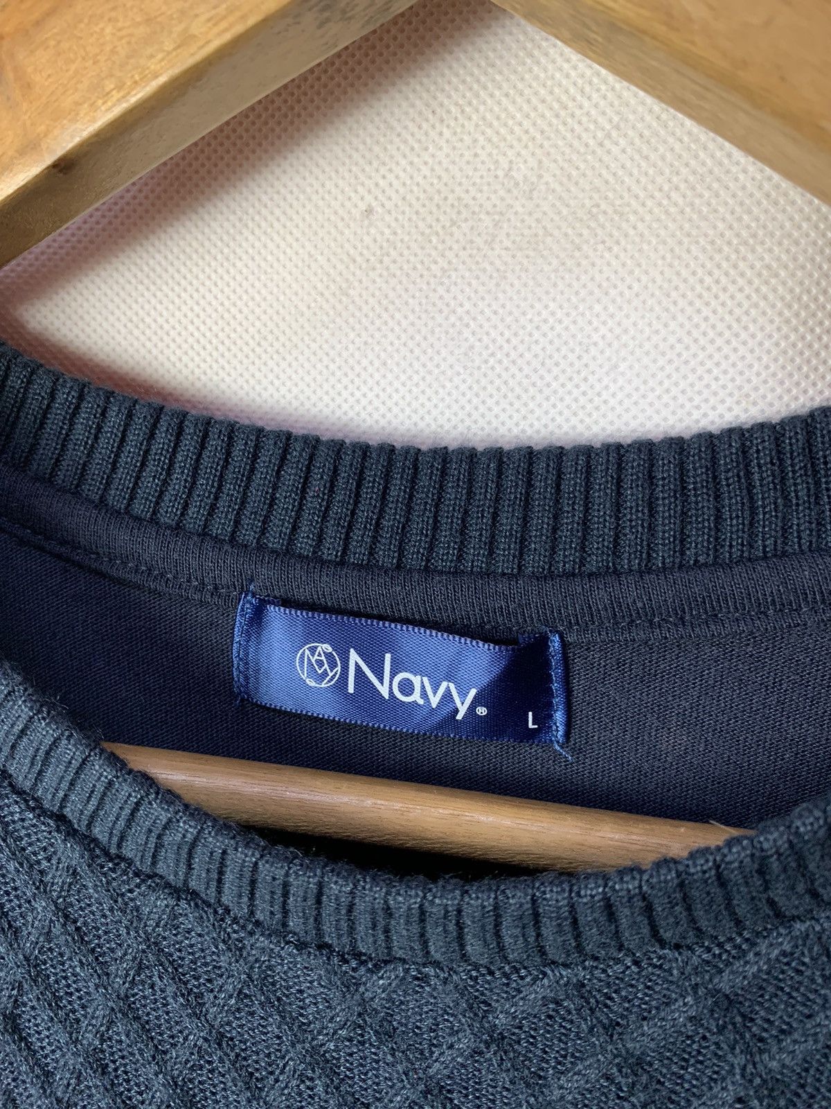 Japanese Brand 🔥 Japanese Brand Navy Multicuts Patchwork Tee Knitwear Size US M / EU 48-50 / 2 - 4 Thumbnail
